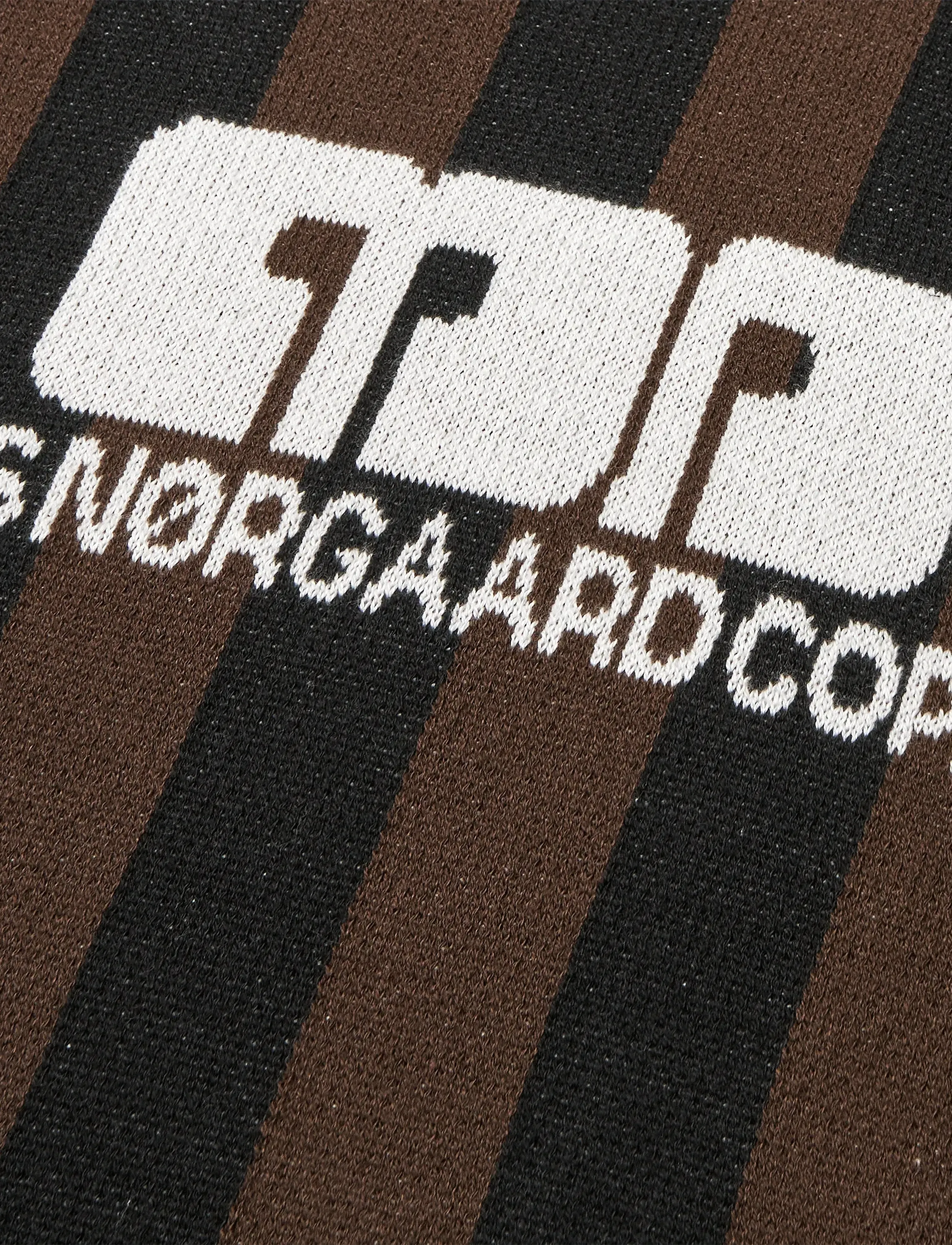 Mads Nørgaard - Fancy Liam Football Knit - langärmelige gestrickte polohemden - black/demitasse - 3
