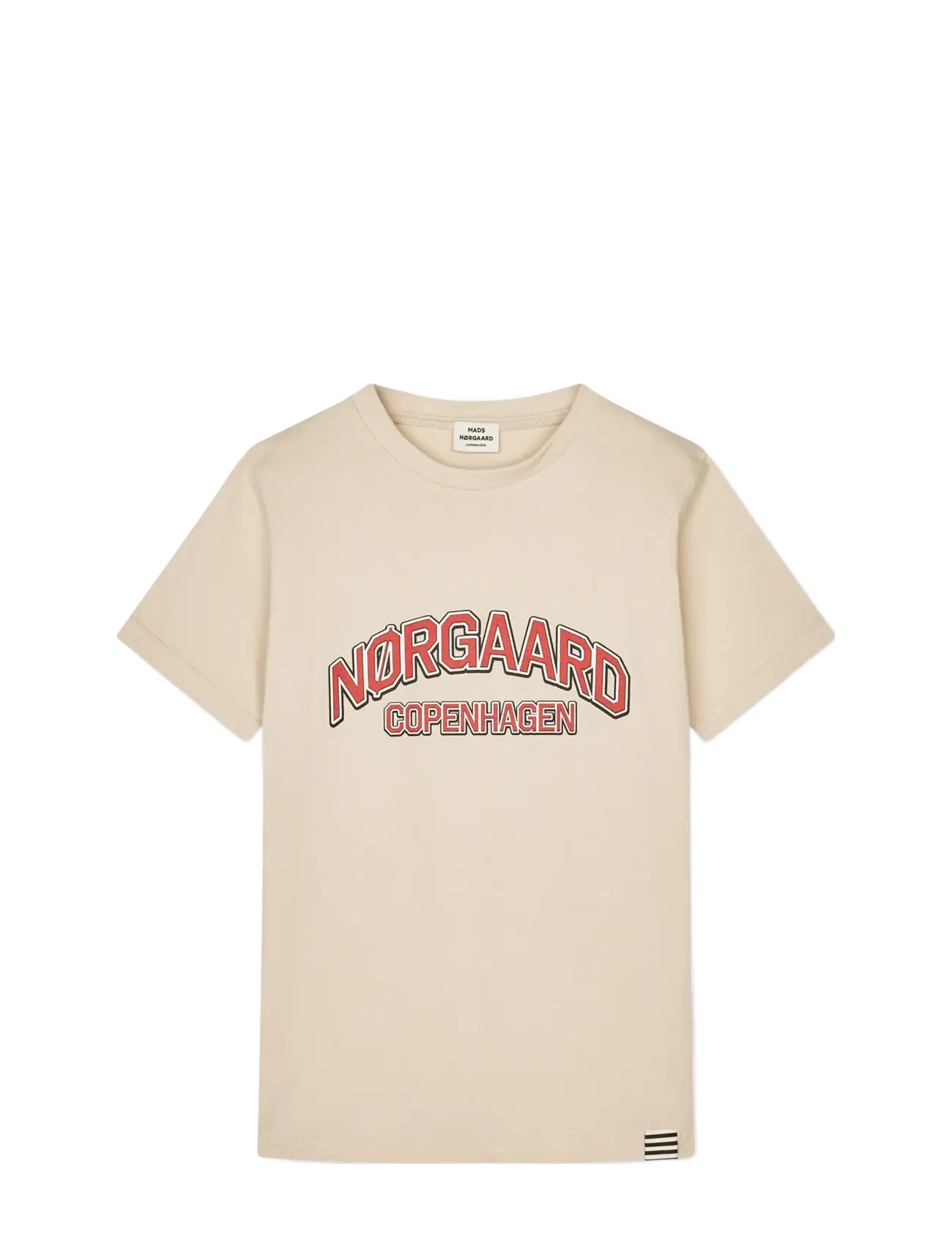 Mads Nørgaard Printed Tee Thorlino Tee - Mads Nørgaard - RAINY DAY / cream