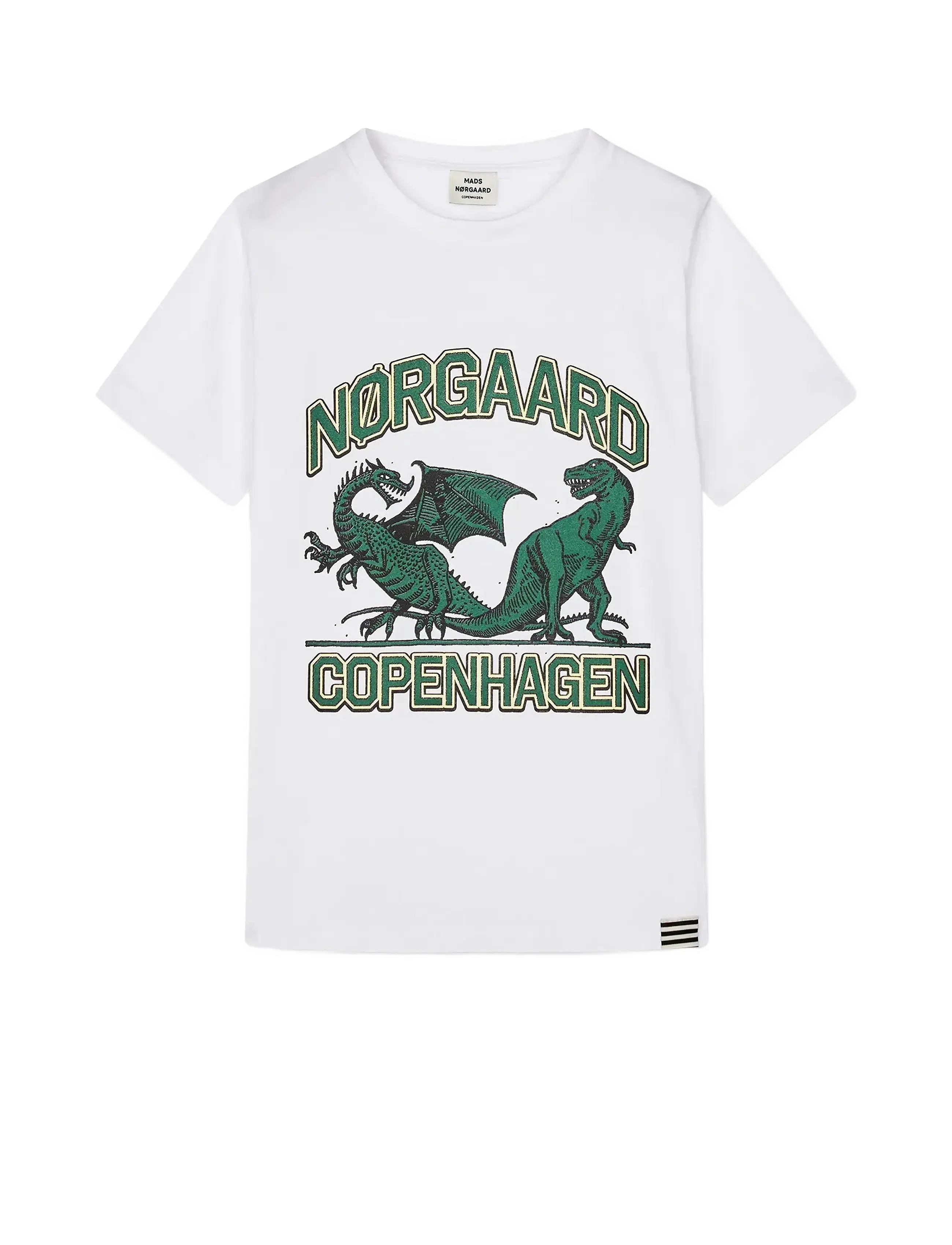 MADS NØRGAARD Printed Tee Thorlino Tee Weiß - 152 - Kinder
