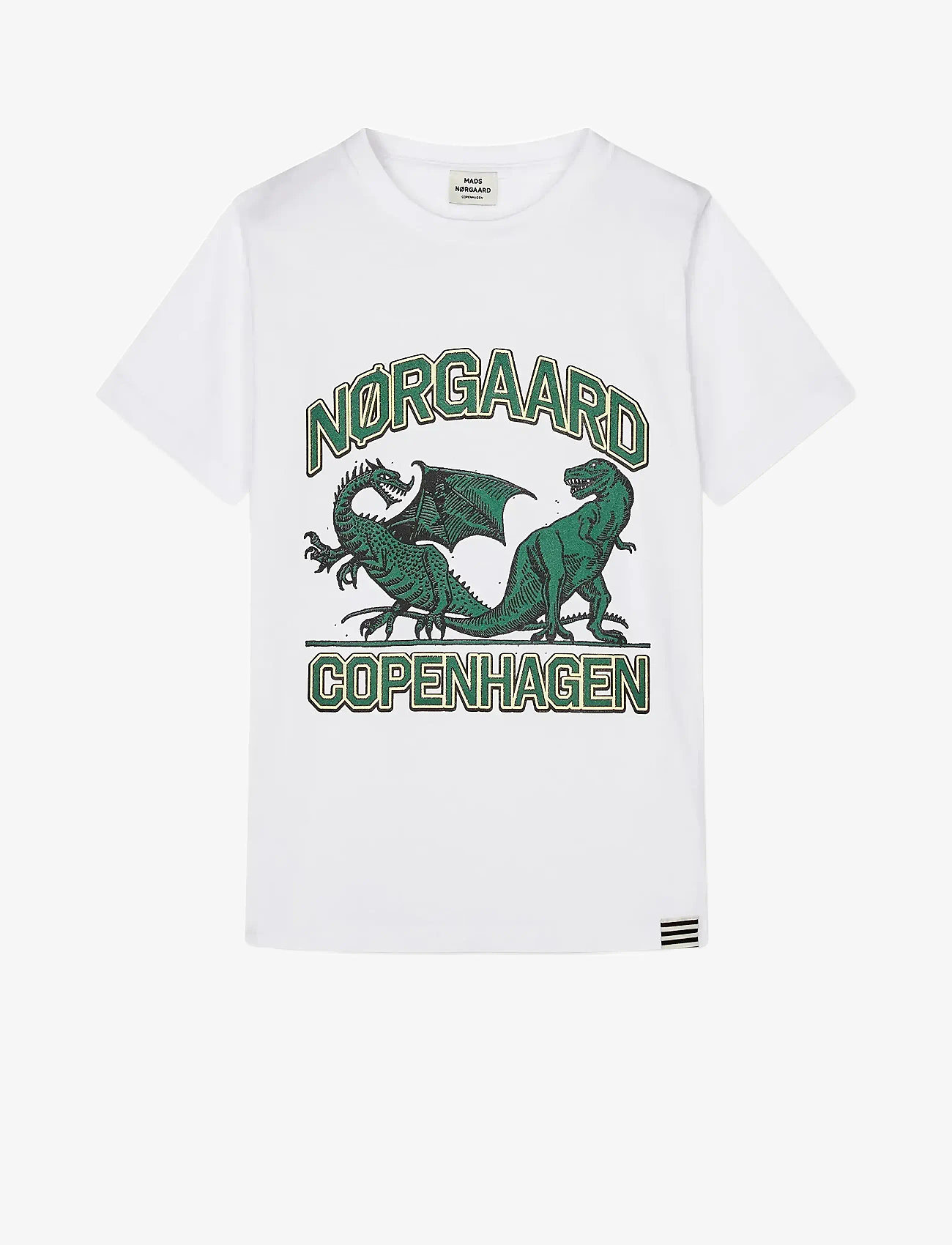 Mads Nørgaard - Printed Tee Thorlino Tee - lühikeste varrukatega t-särgid - white - 1