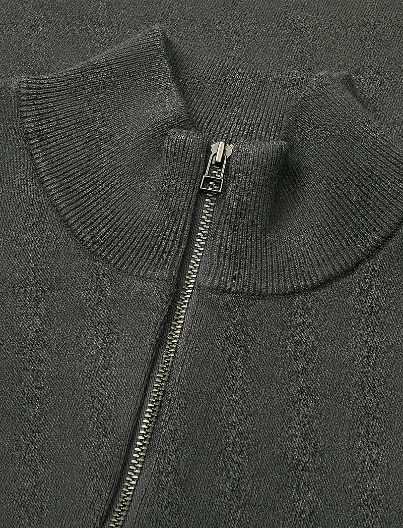 Mads Nørgaard - Urban Chase Half Zip Knit - halfzip strik - asphalt - 3