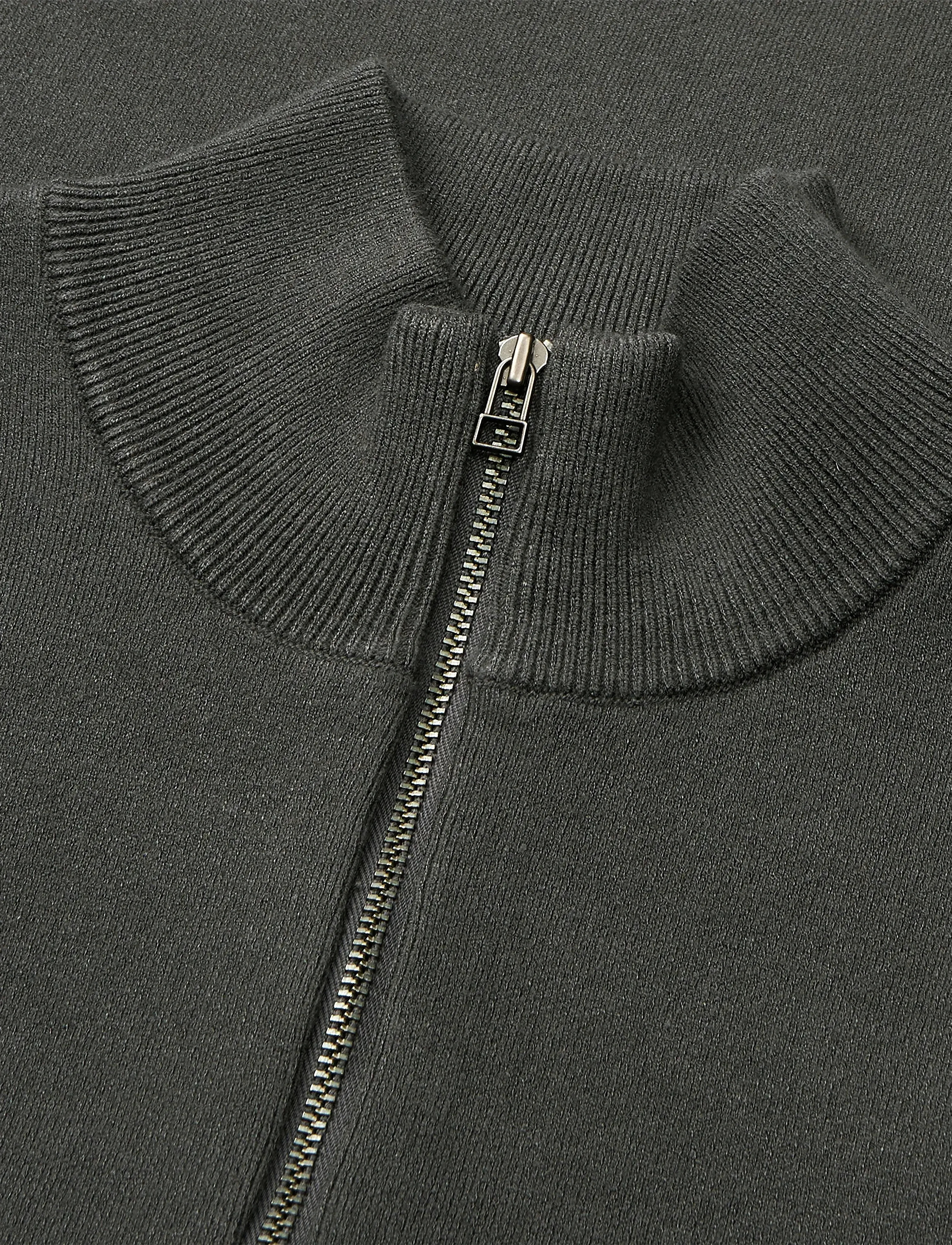 Mads Nørgaard - Urban Chase Half Zip Knit - pullover mit halbem reißverschluss - asphalt - 3