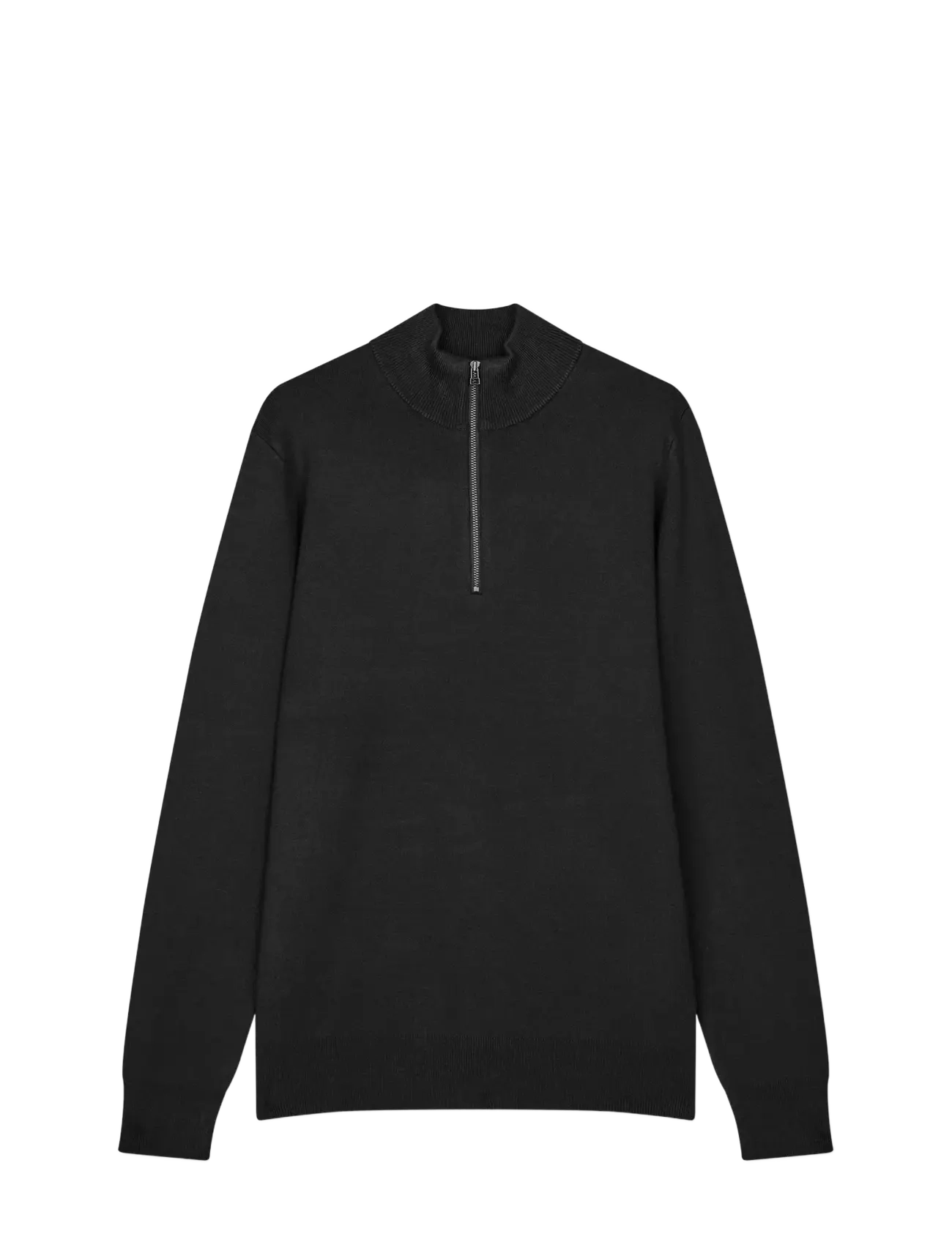 MADS NØRGAARD Urban Chase Half Zip Knit Schwarz - XL - Herren
