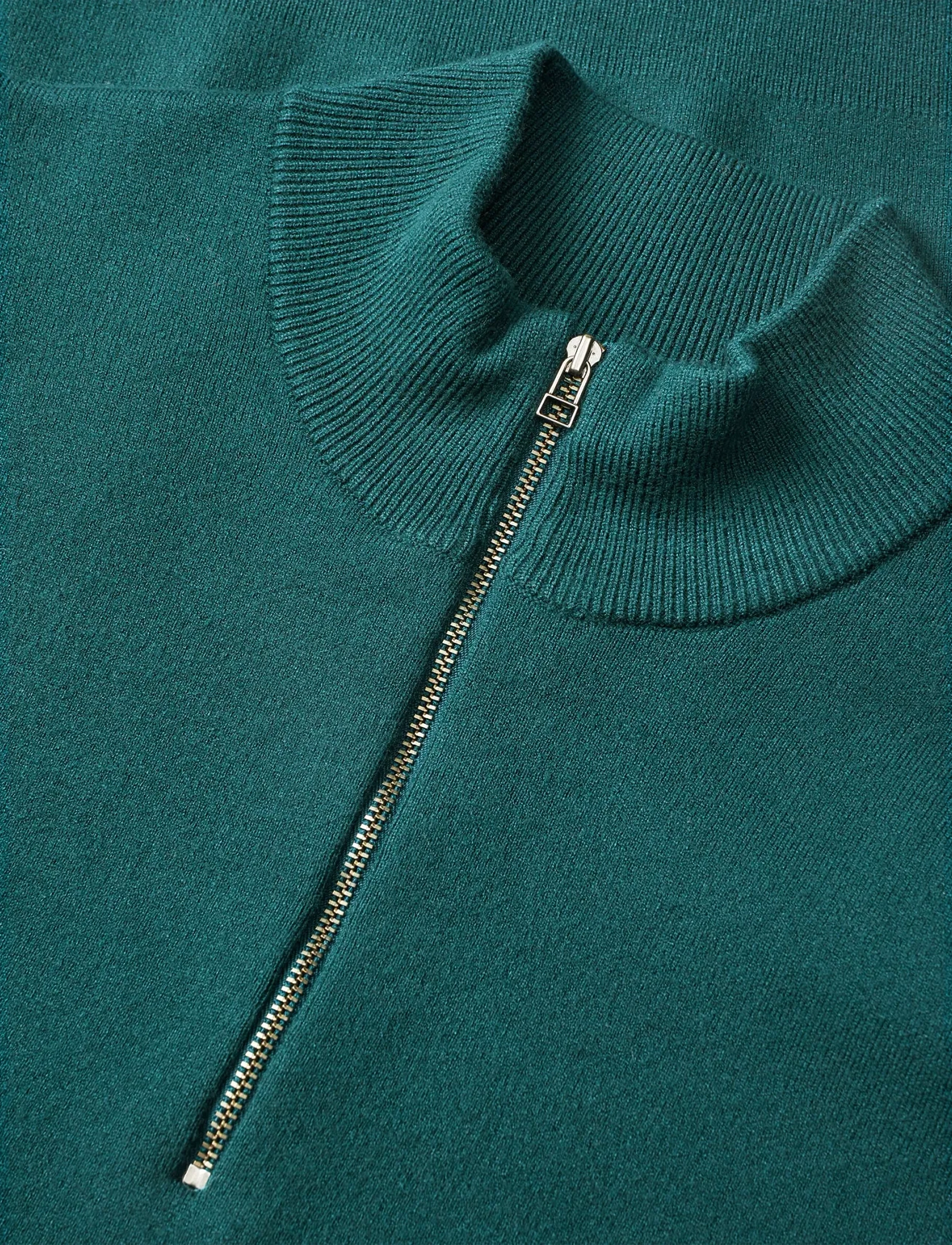 Mads Nørgaard - Urban Chase Half Zip Knit - half zip jumpers - dark sea - 3