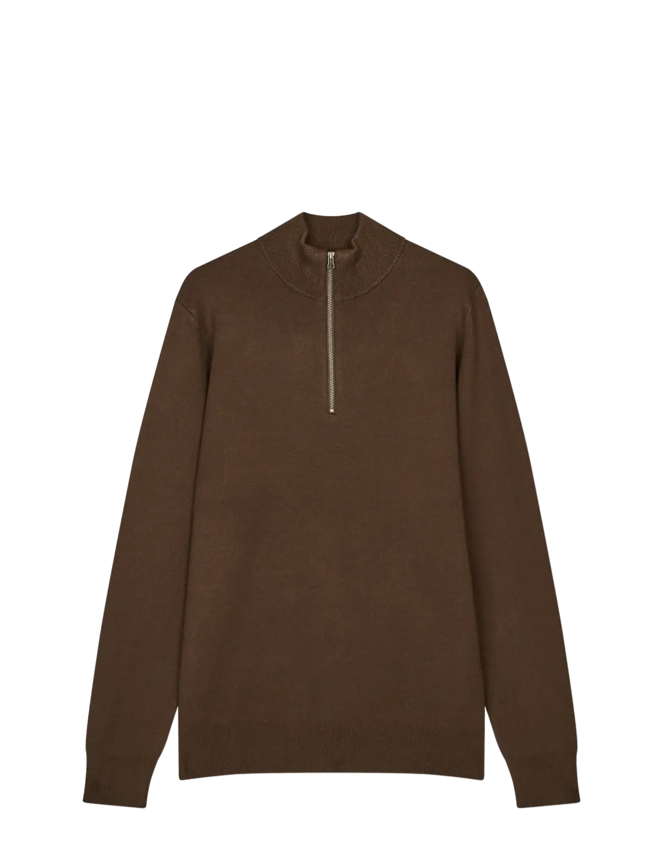 MADS NØRGAARD Urban Chase Half Zip Knit Braun - L - Herren