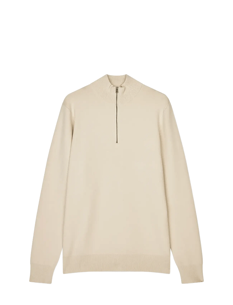 Mads Nørgaard - Urban Chase Half Zip Knit - halfzip strik - rainy day - 0