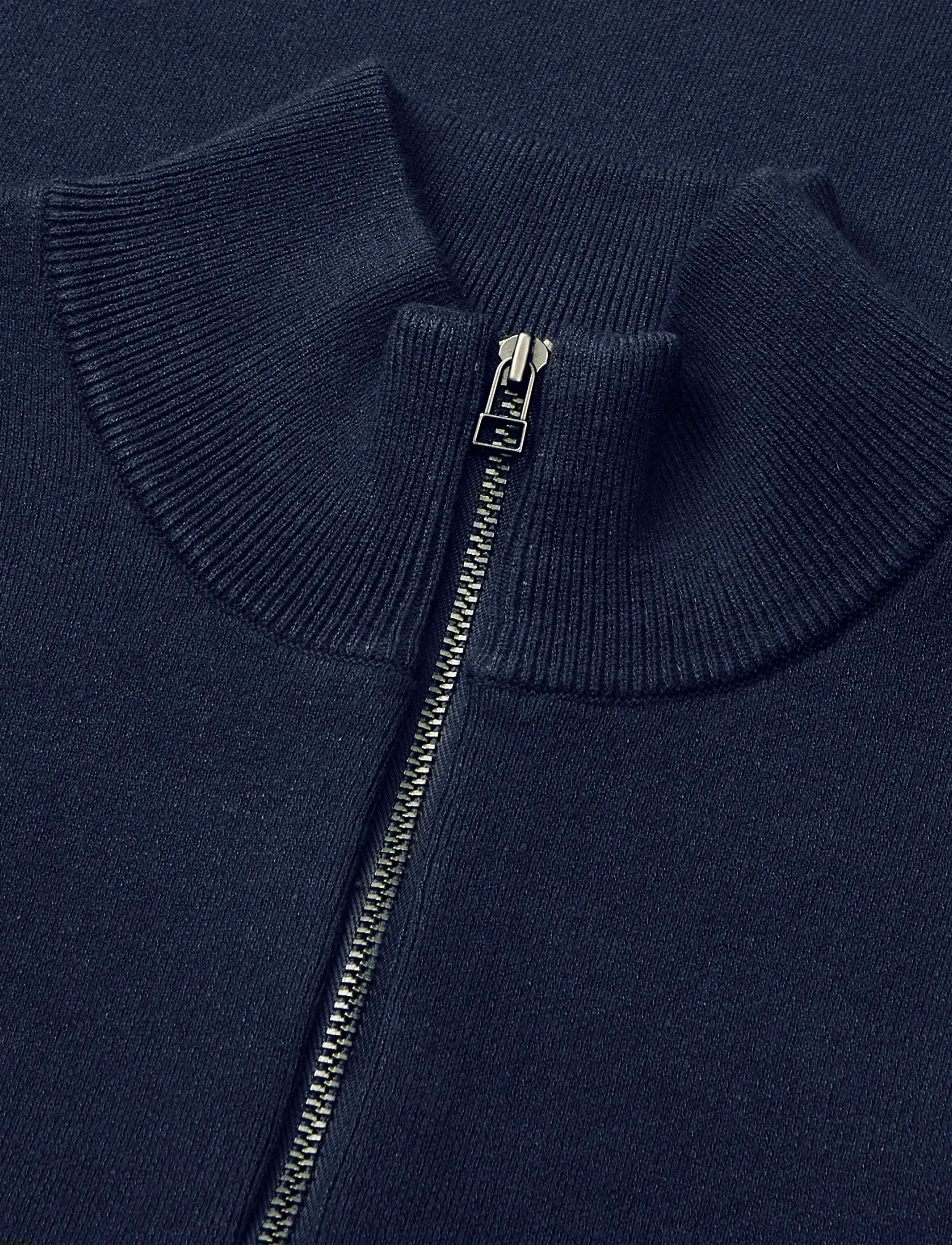 Mads Nørgaard - Urban Chase Half Zip Knit - half zip jumpers - sky captain - 1