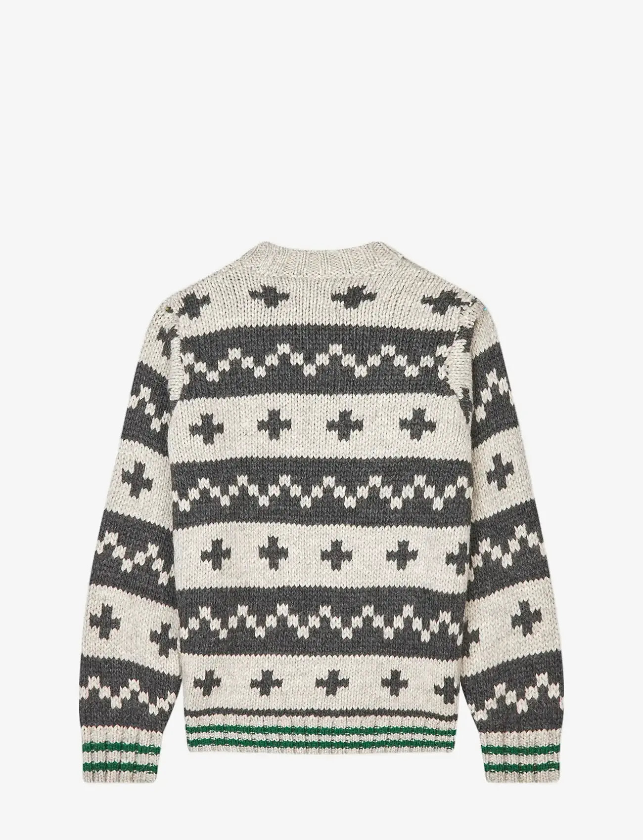 Mads Nørgaard - Crash Keldino Reykavik Sweater - džemprid - nature melange/ charcoal melan - 2