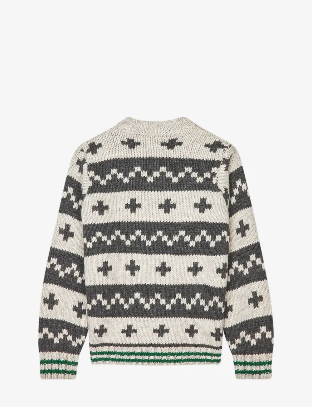 Mads Nørgaard - Crash Keldino Reykavik Sweater - džemperiai - nature melange/ charcoal melan - 2