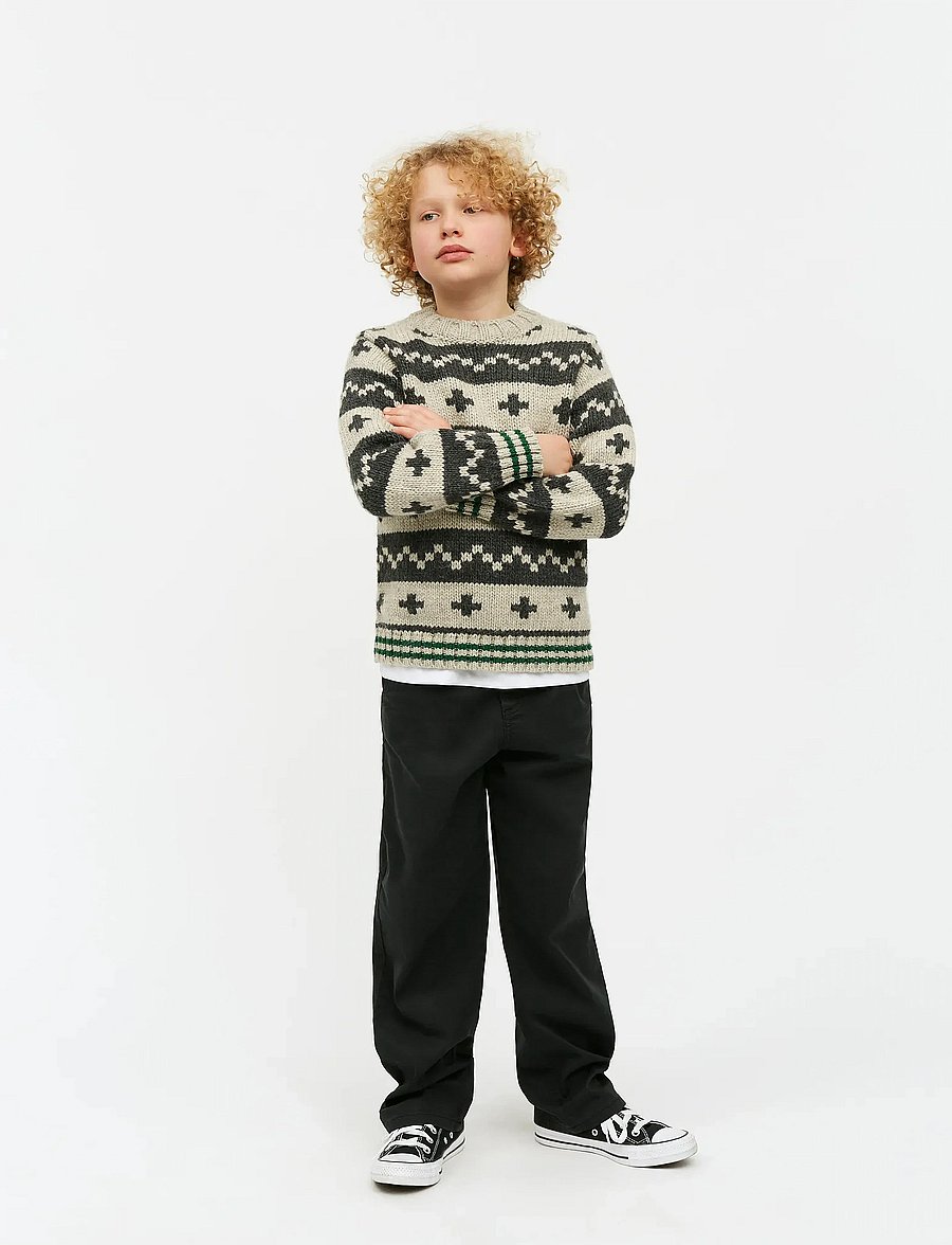Mads Nørgaard - Crash Keldino Reykavik Sweater - pullover - nature melange/ charcoal melan - 0