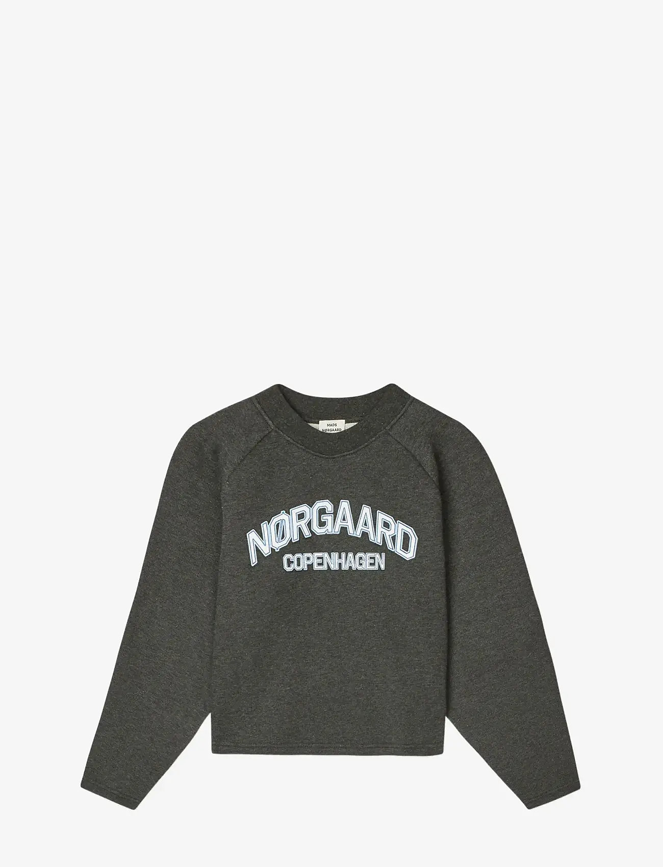 Mads Nørgaard - Mix Sweat  Alia Sweatshirt - sweatshirts - charcoal melange - 0