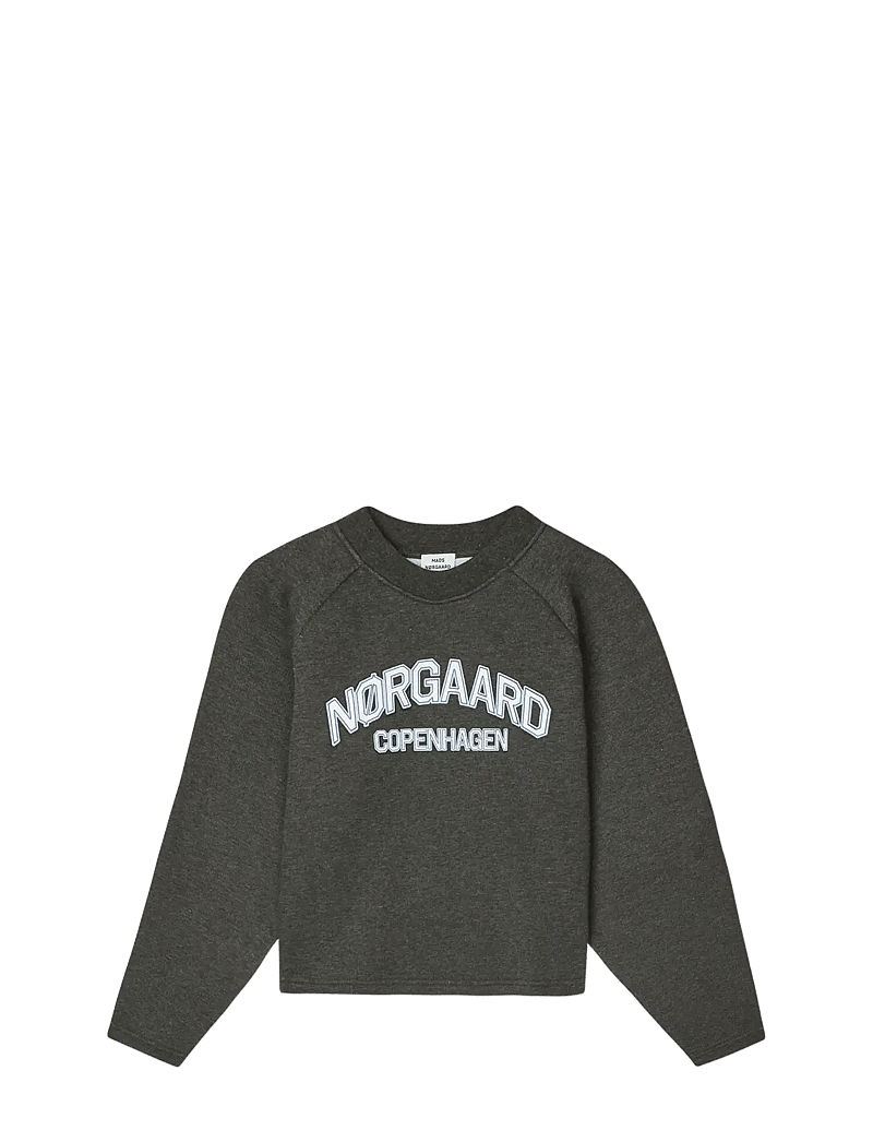 Mads Nørgaard - Mix Sweat Alia Sweatshirt - sweatshirts - charcoal melange - 0