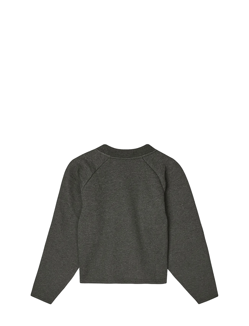 Mads Nørgaard - Mix Sweat Alia Sweatshirt - sweatshirts - charcoal melange - 1