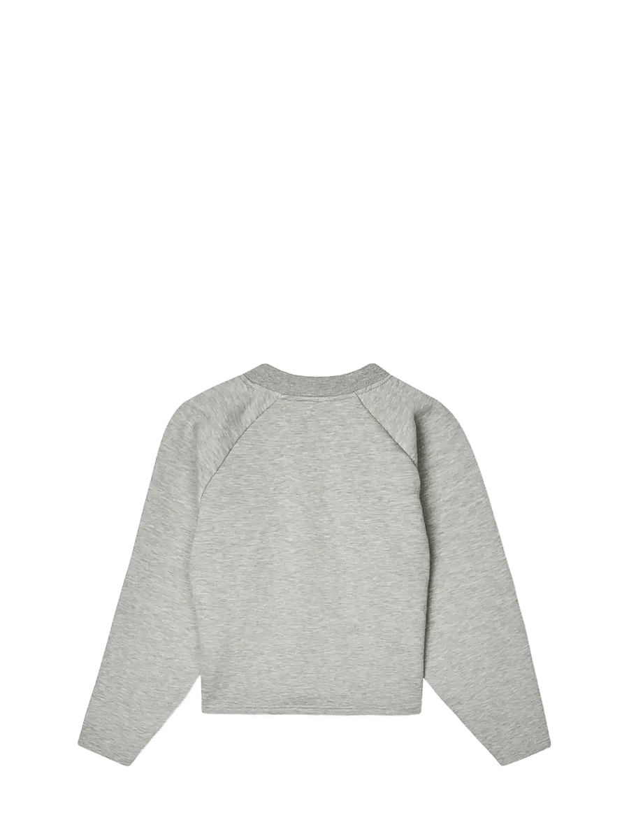 Mads Nørgaard - Mix Sweat Alia Sweatshirt - sweatshirts - grey melange - 2