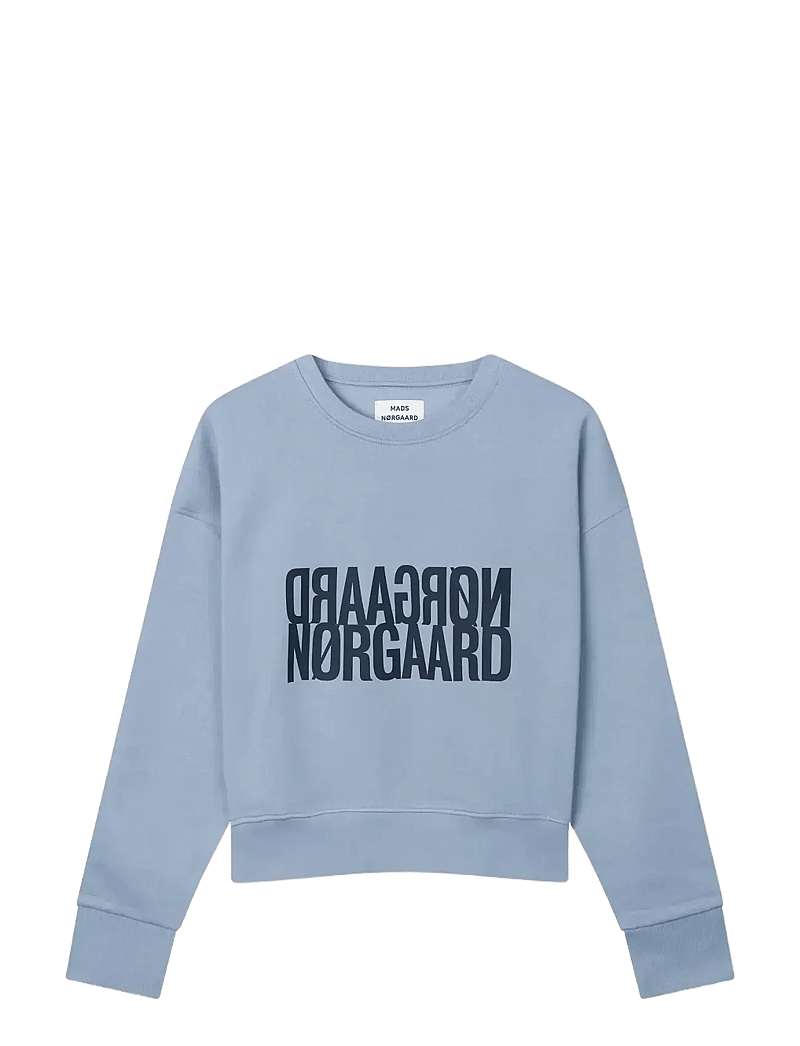 Mads Nørgaard - Original Sweat Tilvina Sweatshirt - mode trends - faded denim - 1