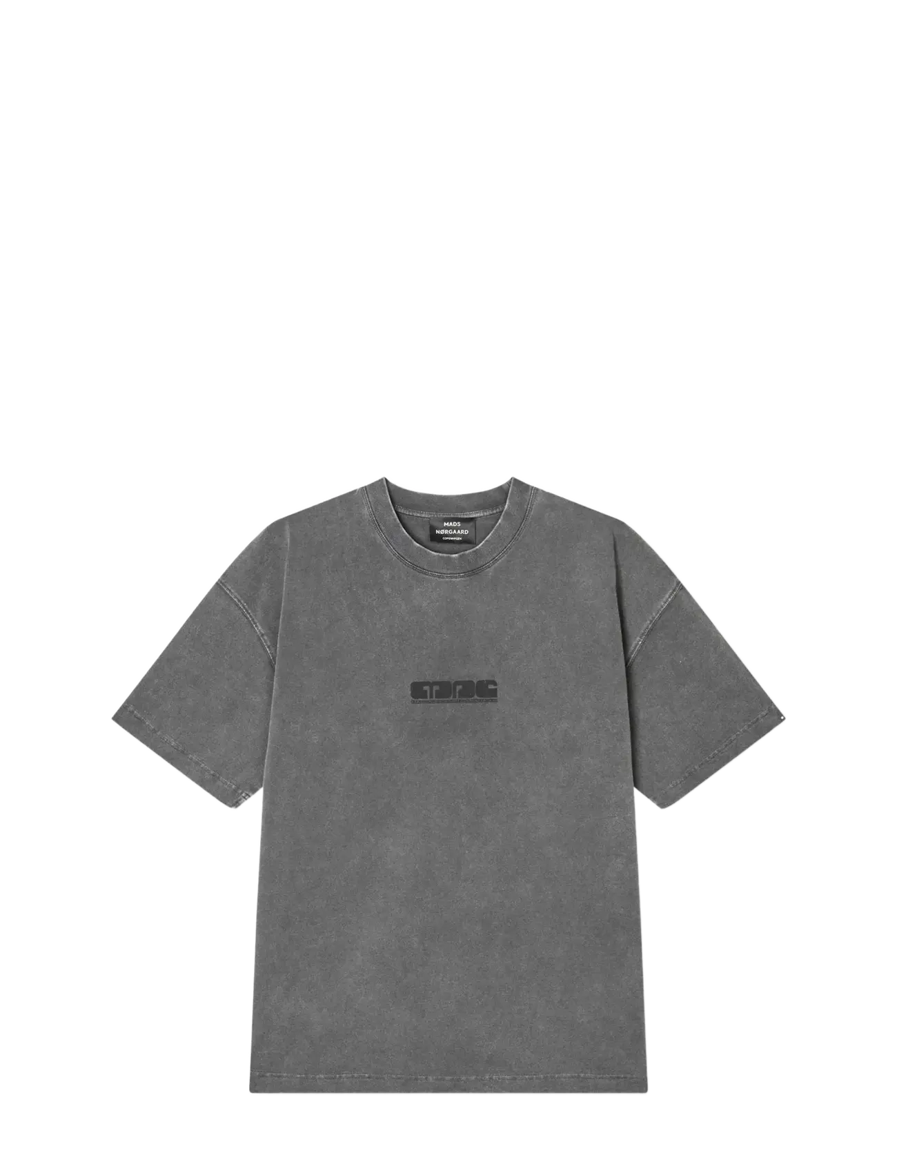 Open-End Dye Big Tee - BLACK