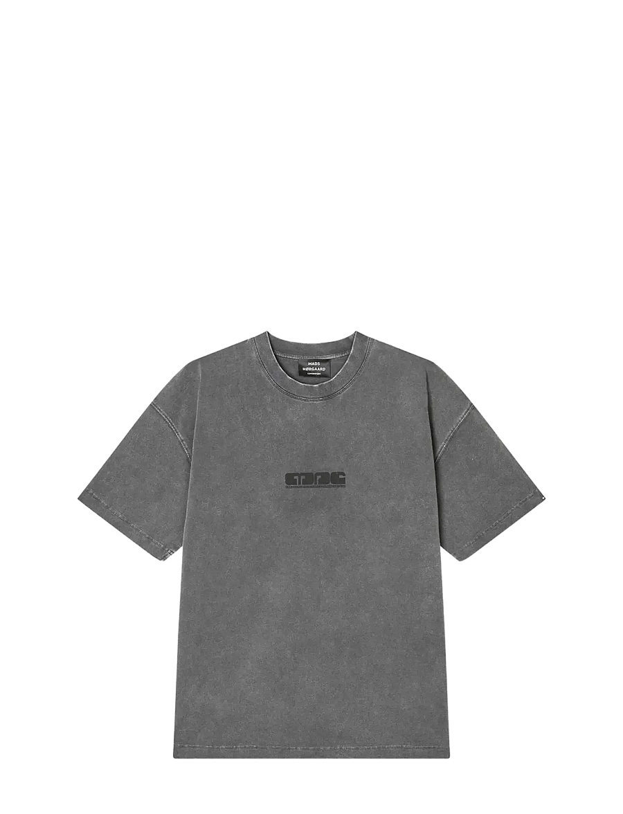 Mads Nørgaard - Open-End Dye Big Tee - lühikeste varrukatega t-särgid - black - 1
