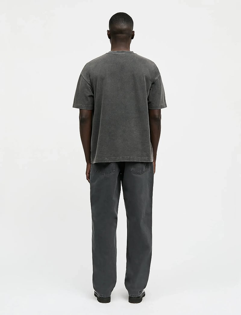 Mads Nørgaard - Open-End Dye Big Tee - kortærmede t-shirts - black - 2