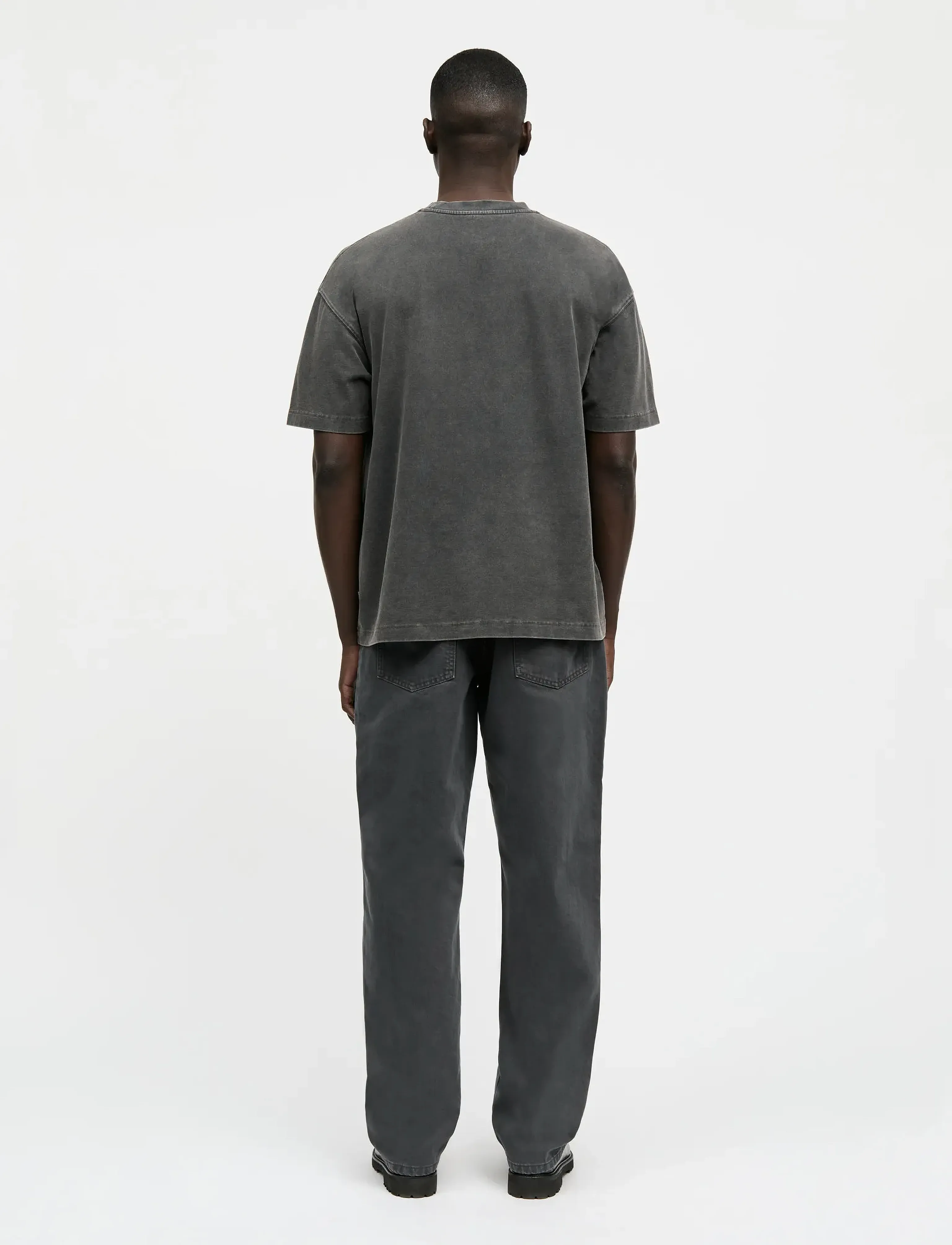 Mads Nørgaard - Open-End Dye Big Tee - black - 2