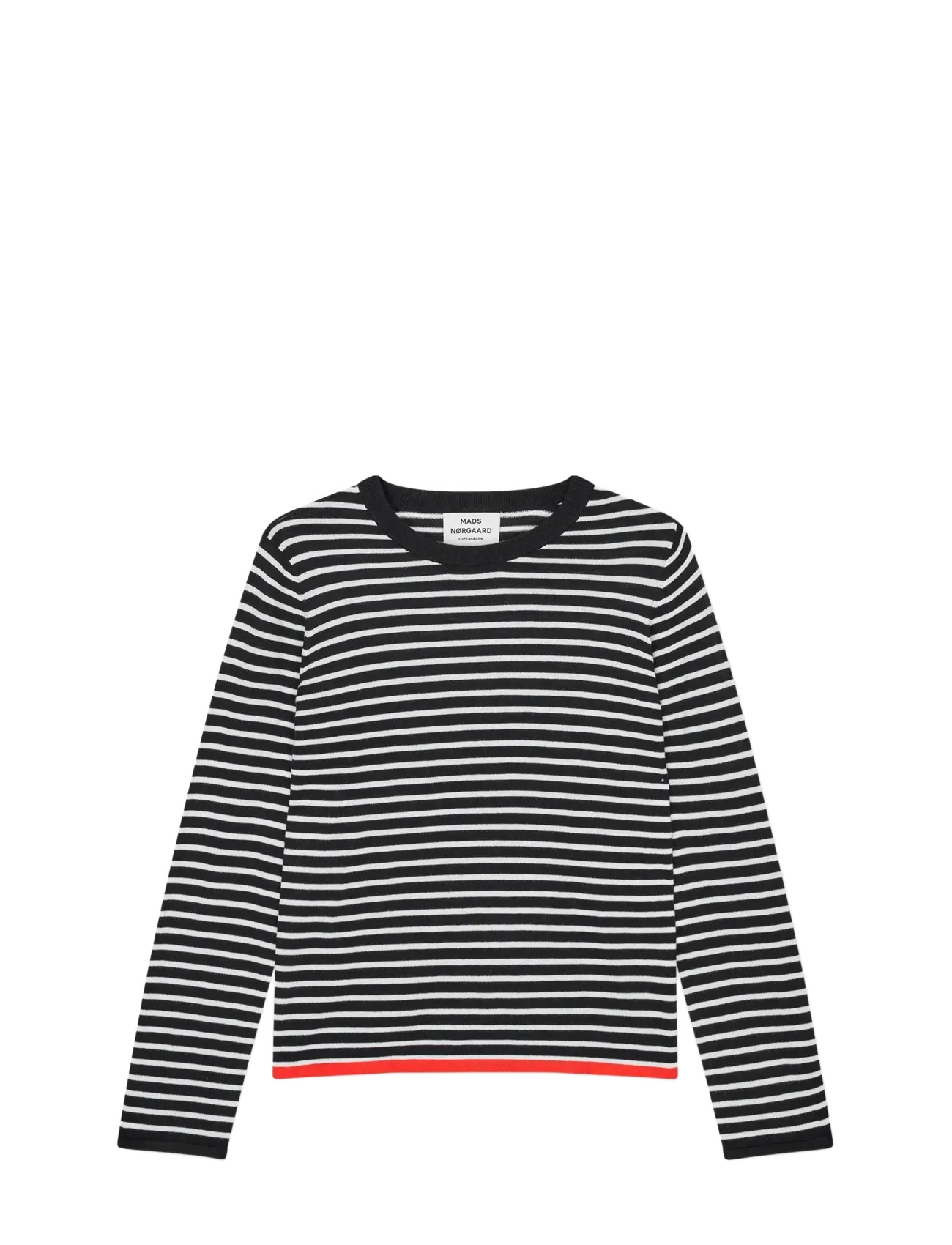 Mads Nørgaard - Fine Merino Ivy Knit - pullover - black/vanilla ice - 1