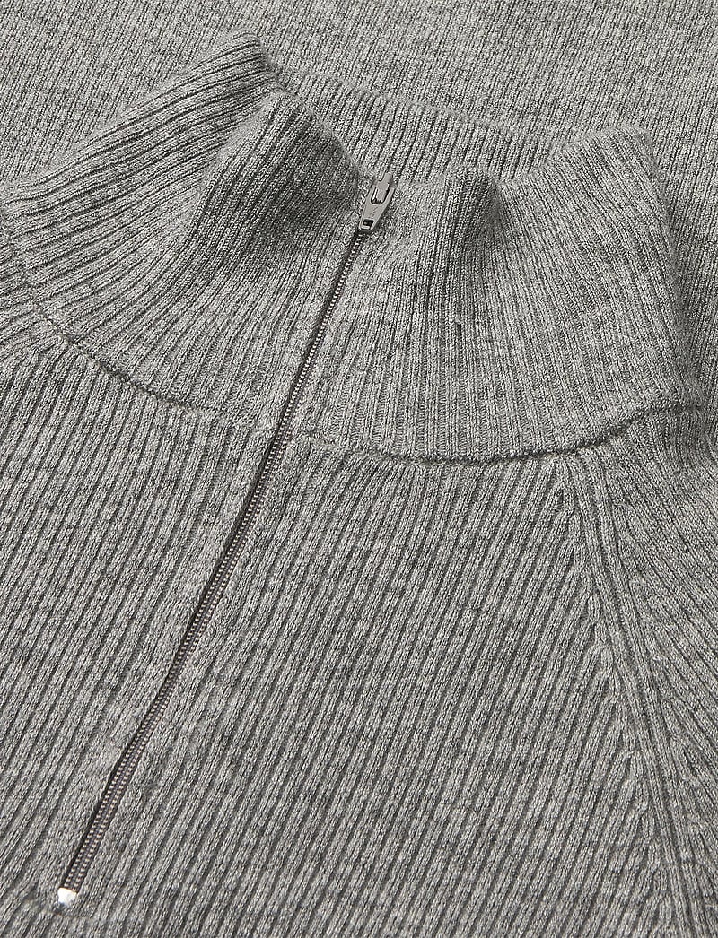 Mads Nørgaard - Fine Merino Ida Knit - striktrøjer - grey melange - 3