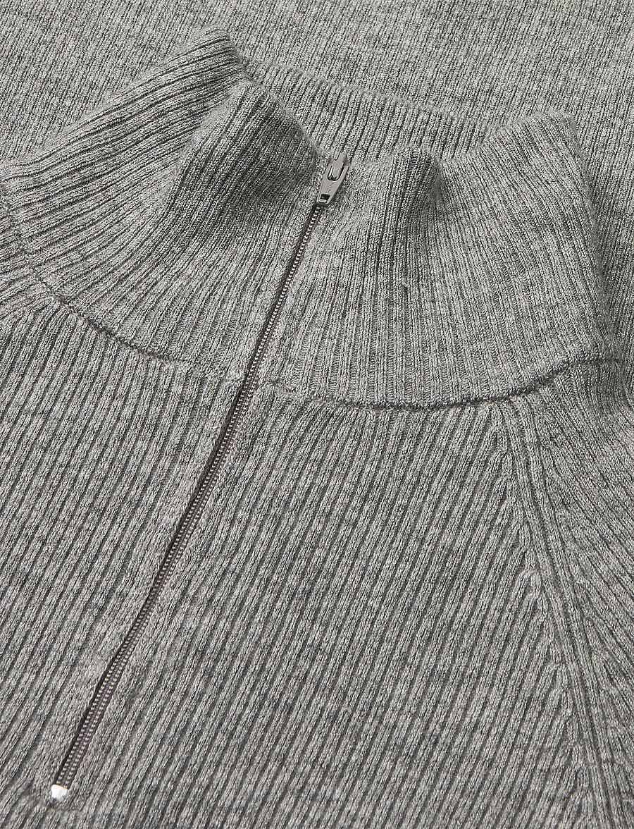 Mads Nørgaard - Fine Merino Ida Knit - neulepuserot - grey melange - 3