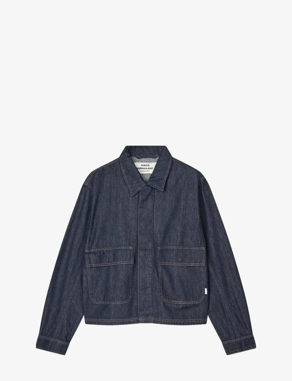 Mads Nørgaard - Cosy Denim Solar Jacket - teksatagid - dark indigo - 1