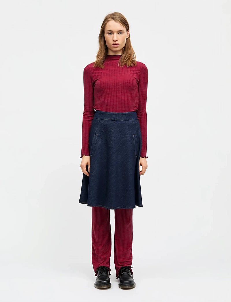 Mads Nørgaard - Cosy Denim Stelly Skirt - jeansröcke - dark indigo - 1