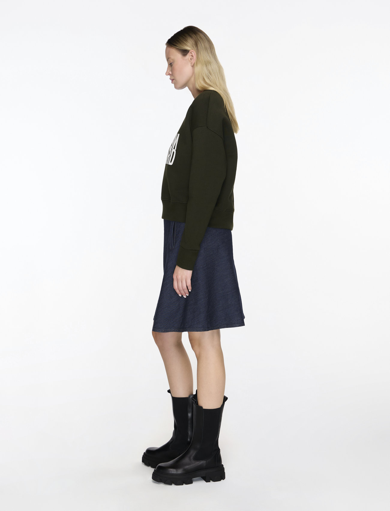 Mads Nørgaard - Cosy Denim Stelly Skirt - jeansröcke - dark indigo - 4