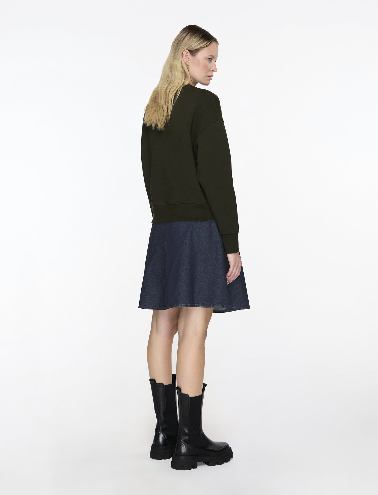 Mads Nørgaard - Cosy Denim Stelly Skirt - jeansröcke - dark indigo - 5