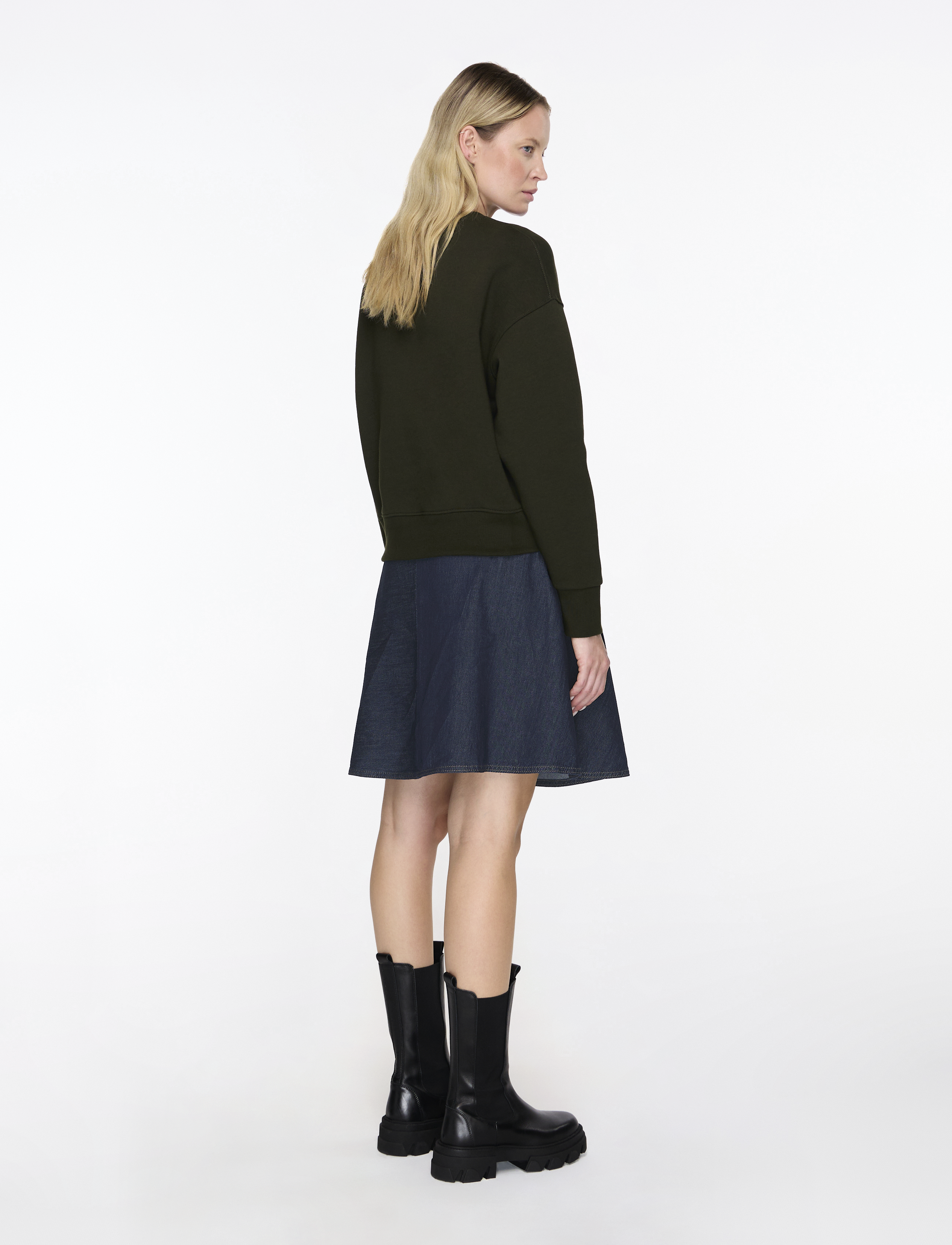 Mads Nørgaard - Cosy Denim Stelly Skirt - spódnice dżinsowe - dark indigo - 5