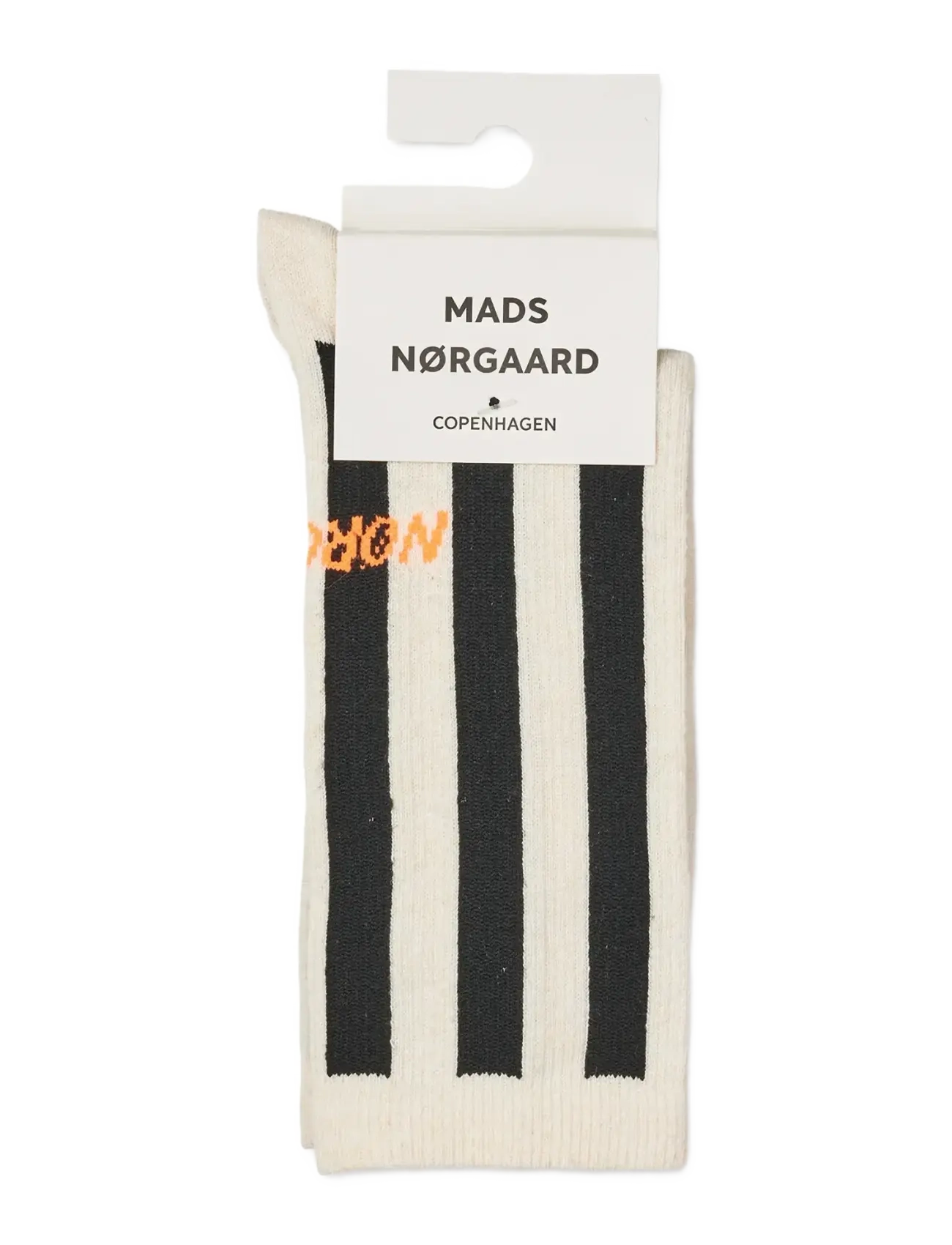 Mads Nørgaard - Antonella Sock Single - regular socks - black/vanilla ice - 1