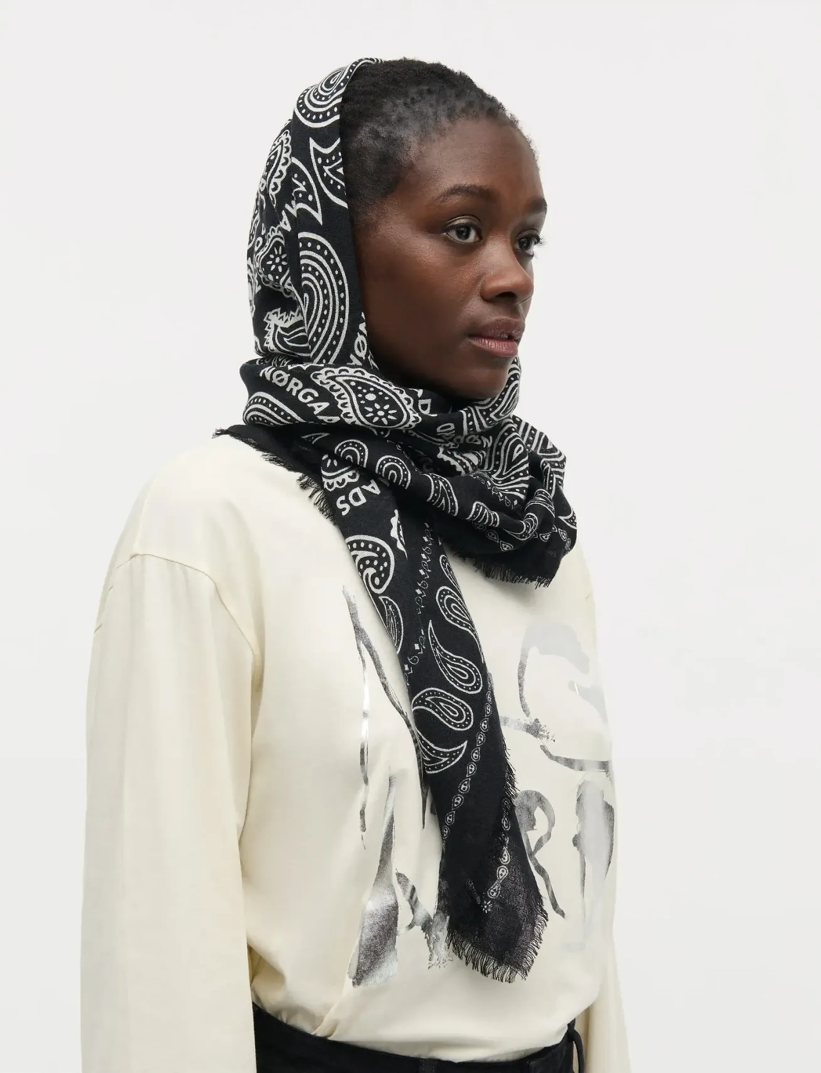 Mads Nørgaard Soft Wool Self Scarf (MAD205316) - Lightweight