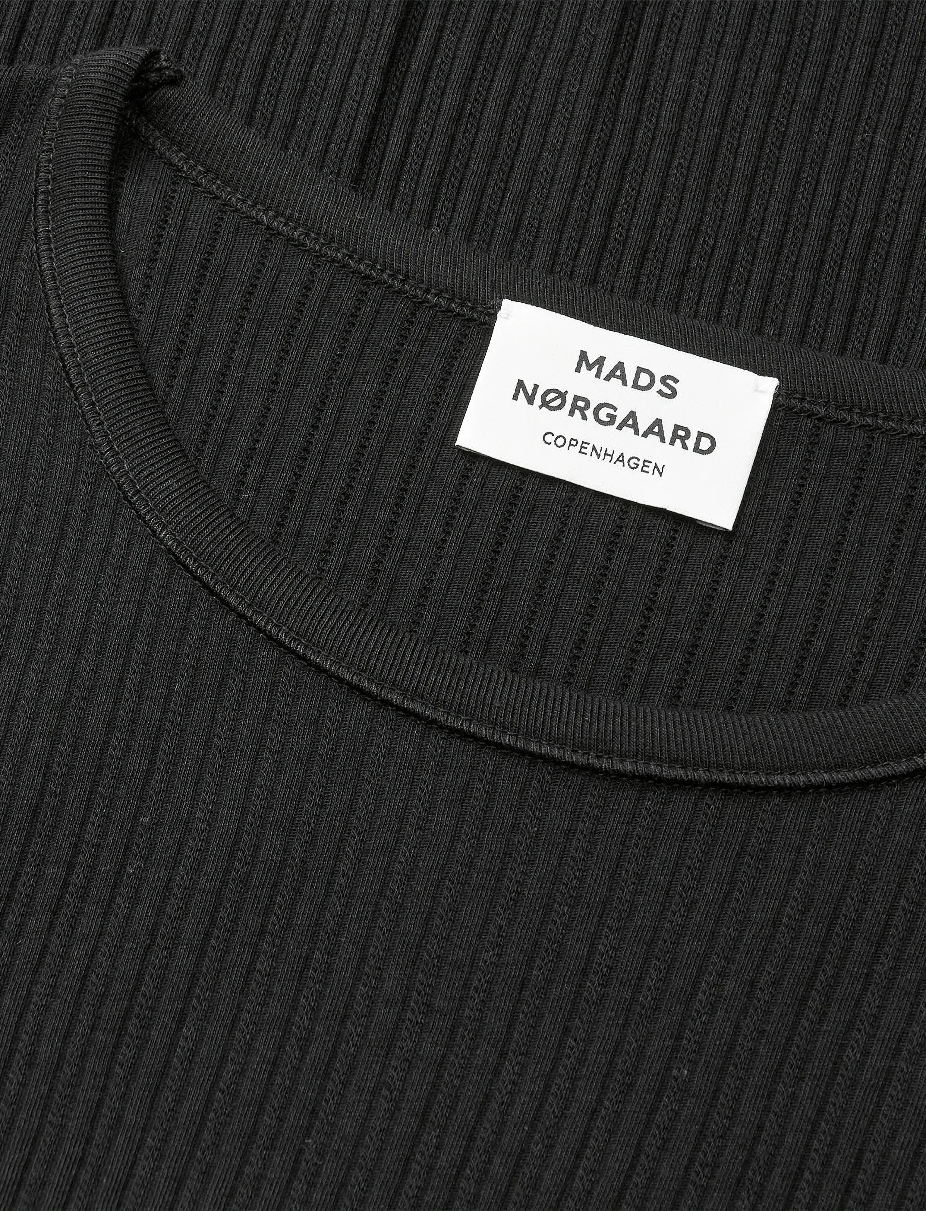 Mads Nørgaard - Pointella Troja Tee LS FAV - langärmlige tops - black - 3