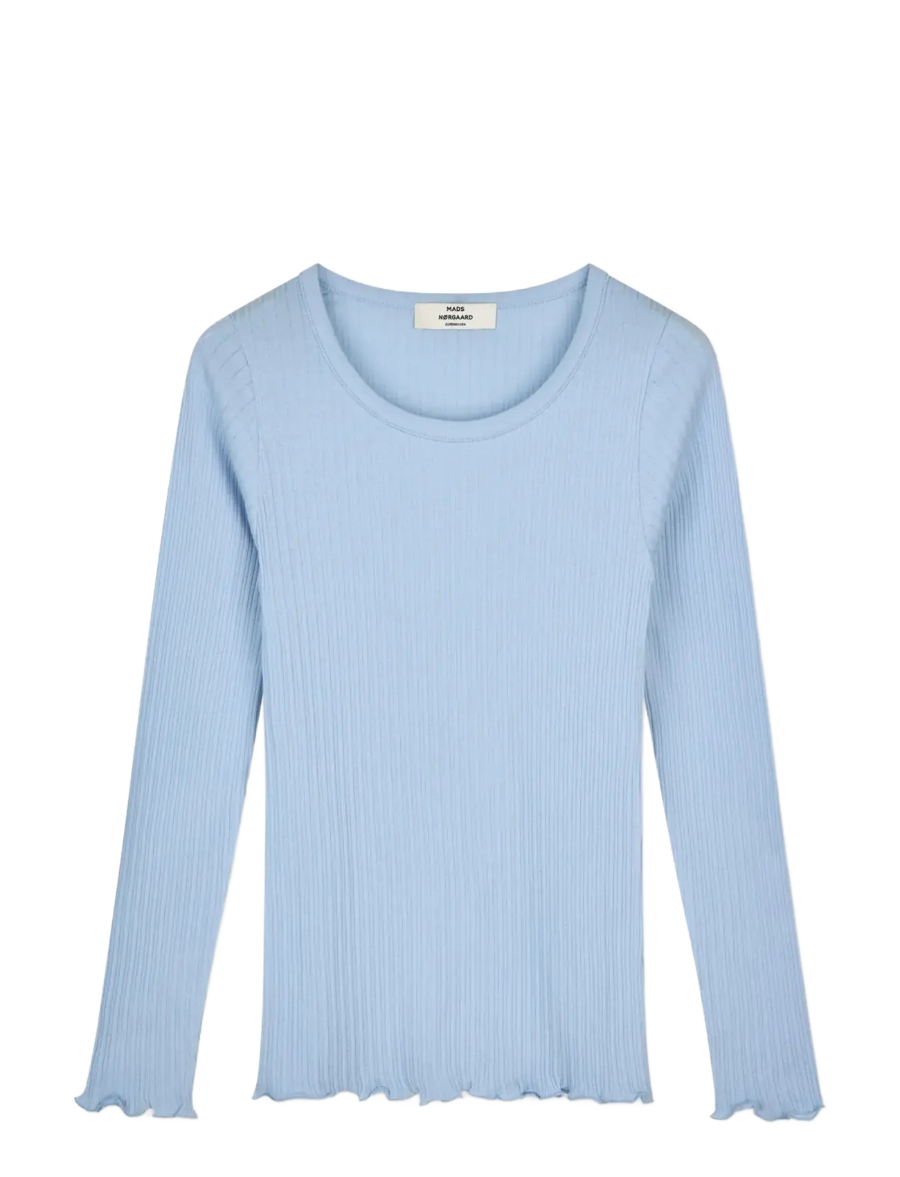 Mads Nørgaard Pointella Troja Tee LS FAV - Kleidung - CASHMERE BLUE / blue