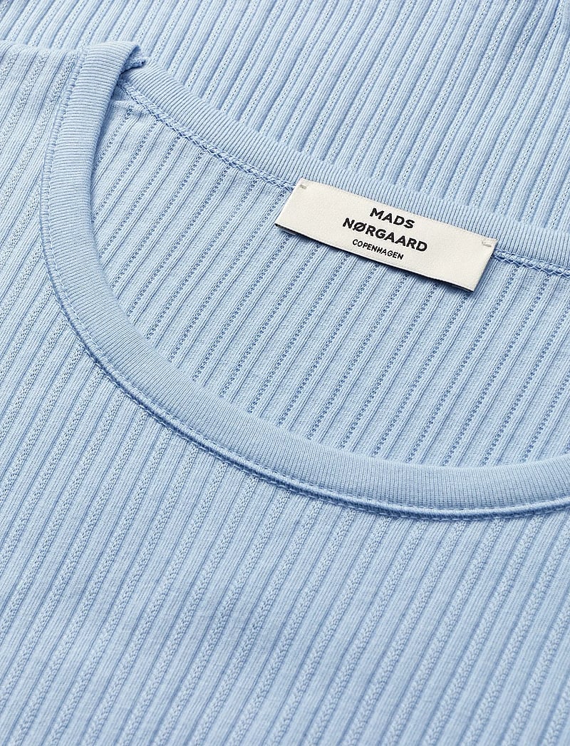 Mads Nørgaard - Pointella Troja Tee LS FAV - langärmlige tops - cashmere blue - 1