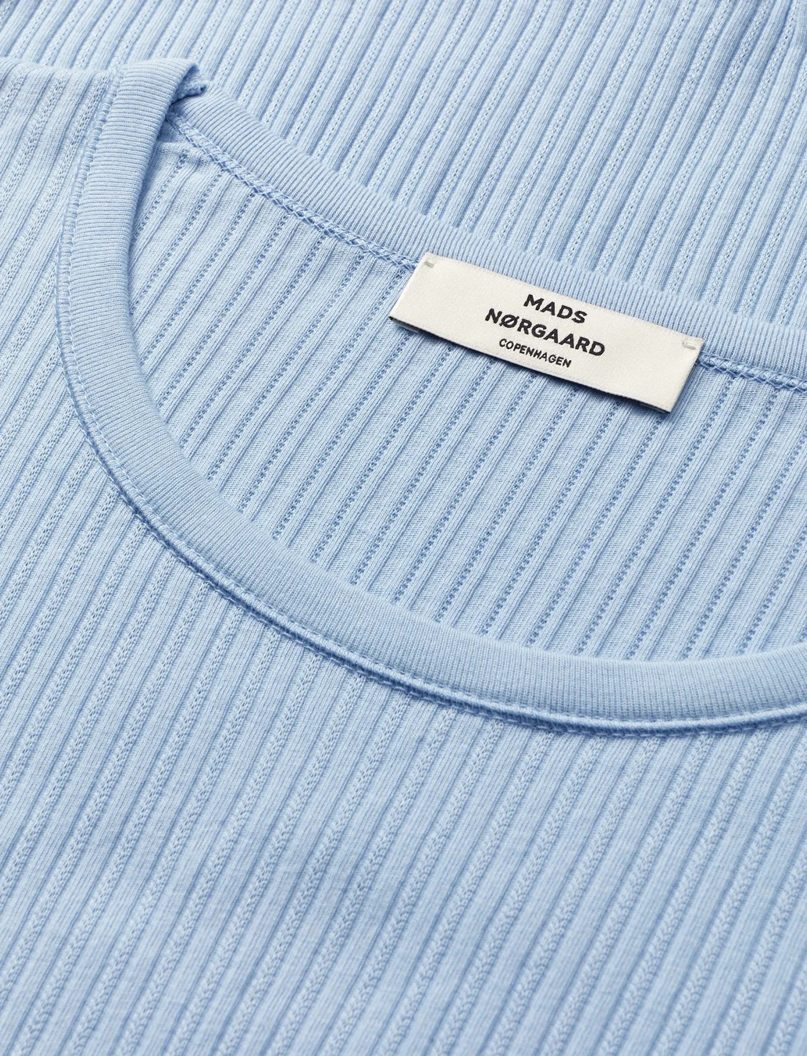 Mads Nørgaard - Pointella Troja Tee LS FAV - langärmlige tops - cashmere blue - 1