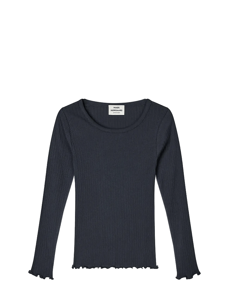 Mads Nørgaard - Pointella Troja Tee LS FAV - langärmlige tops - parisian night - 1