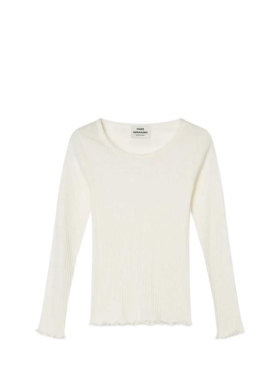 Mads Nørgaard - Pointella Troja Tee LS FAV - pikkade varrukatega alussärgid - vanilla ice - 0