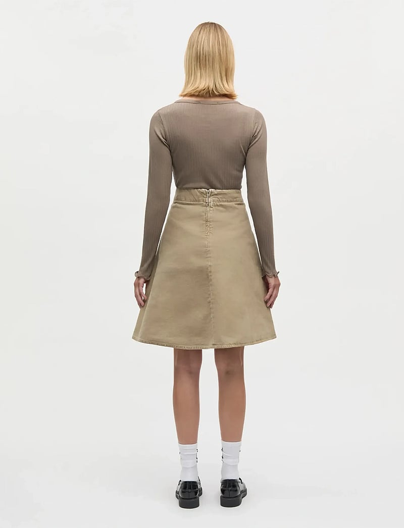 Mads Nørgaard - Pointella Troja Tee LS FAV - långärmade toppar - walnut - 2