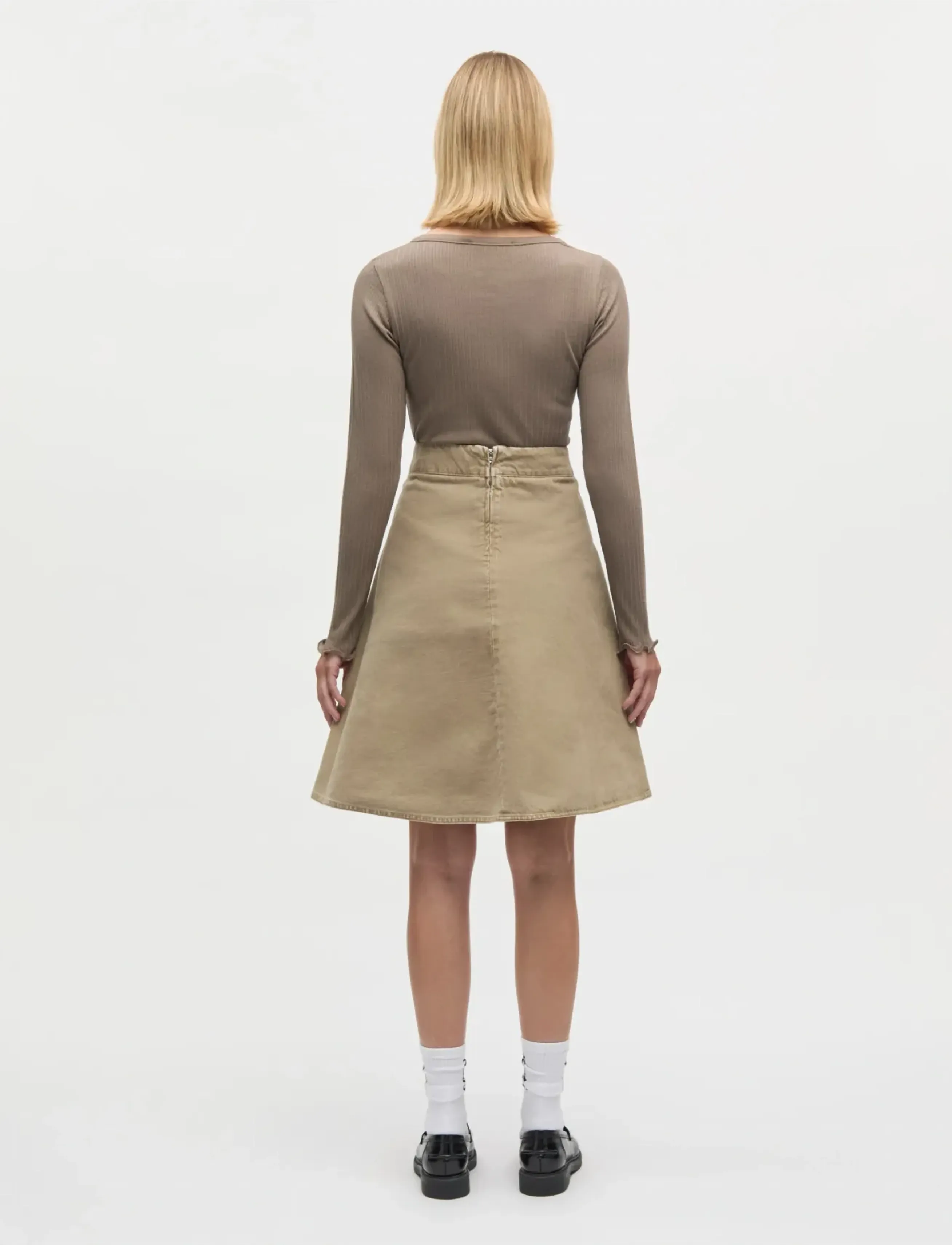 Mads Nørgaard - Pointella Troja Tee LS FAV - langärmlige tops - walnut - 2