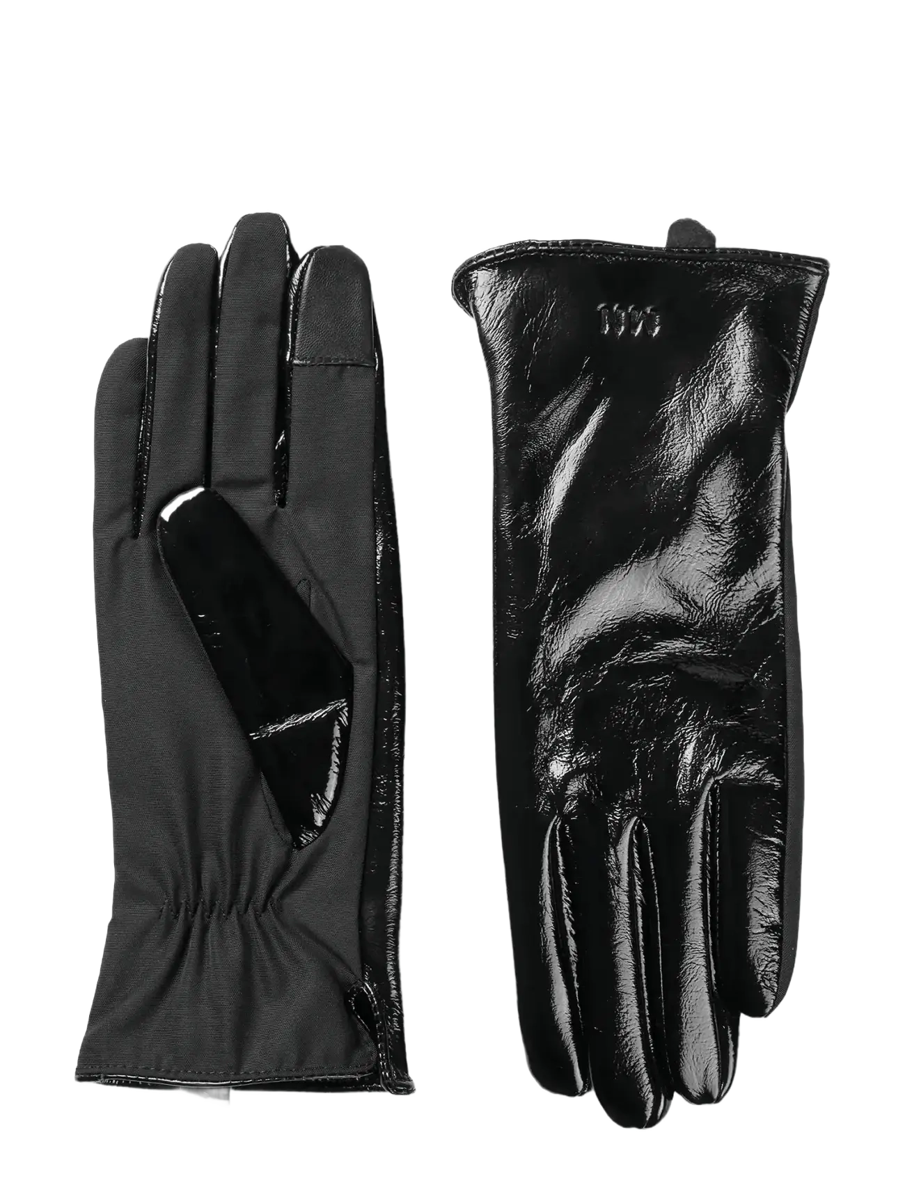 Mads Nørgaard Tian Ace Lacquer Mix Glove, XS/S, Black, Handsker > Fingerhandsker, Dame
