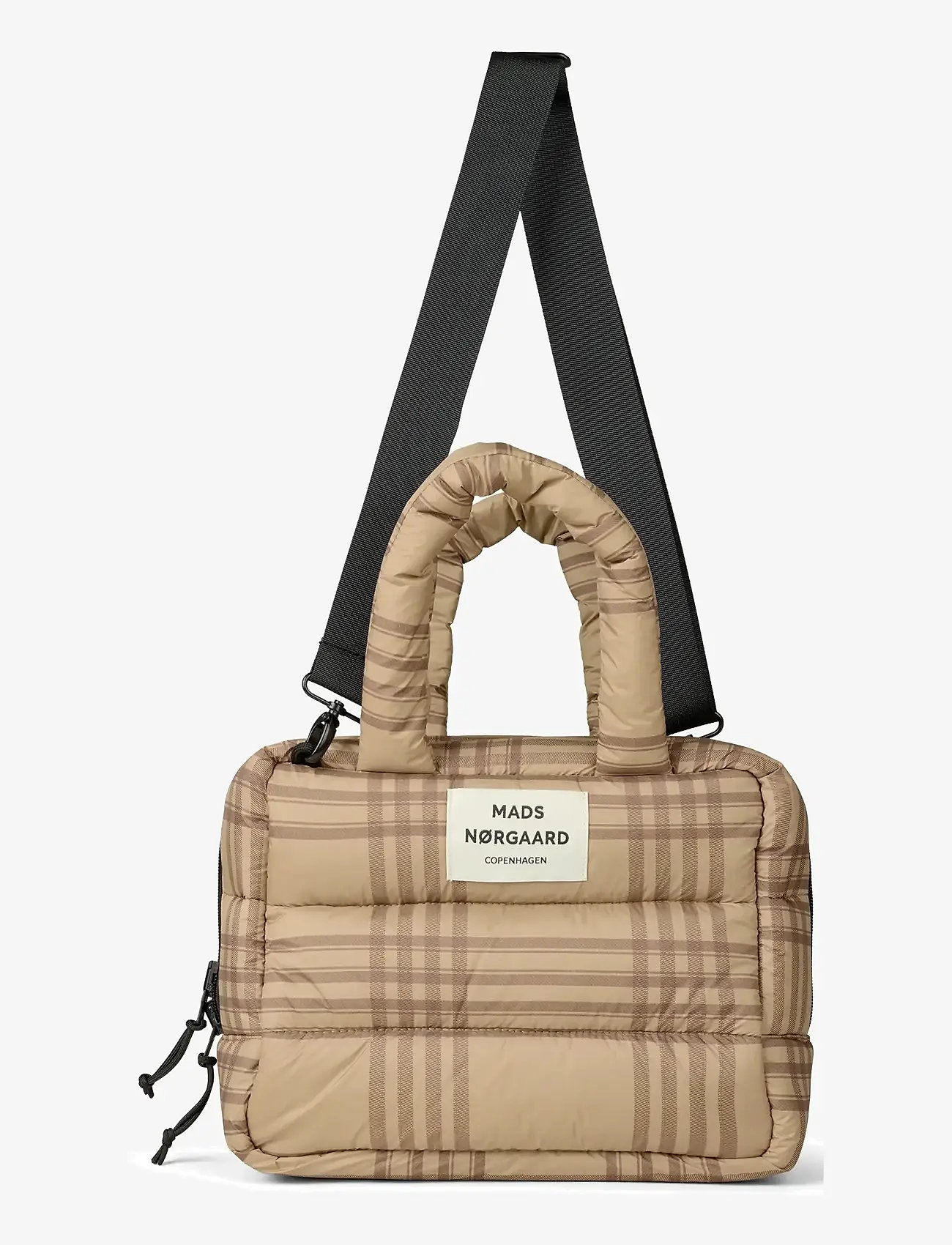 Mads Nørgaard - Light Ripstop Boxy AOP Bag - modetrends - cornstalk/cocoa brown - 1