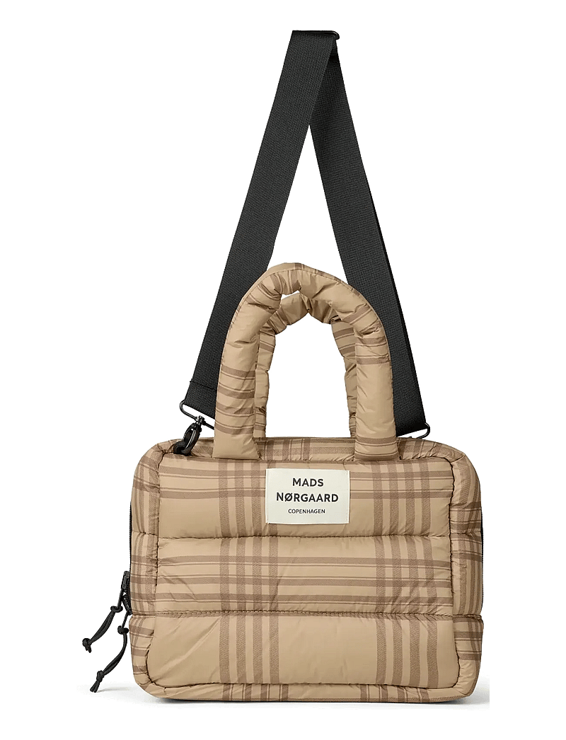 Mads Nørgaard - Light Ripstop Boxy AOP Bag - modetrends - cornstalk/cocoa brown - 1