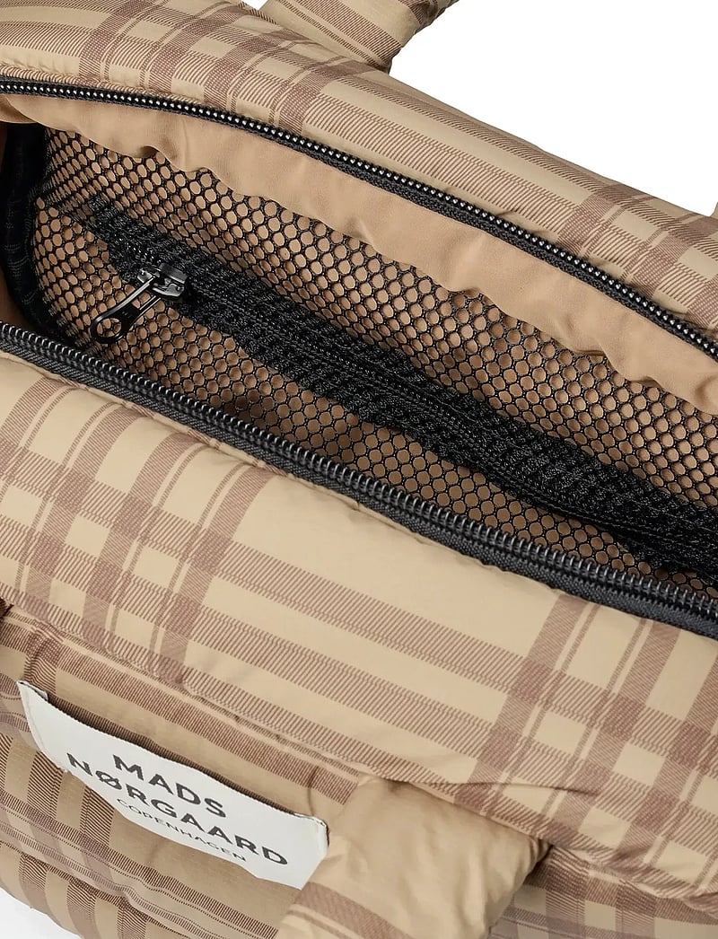 Mads Nørgaard - Light Ripstop Boxy AOP Bag - modetrends - cornstalk/cocoa brown - 2