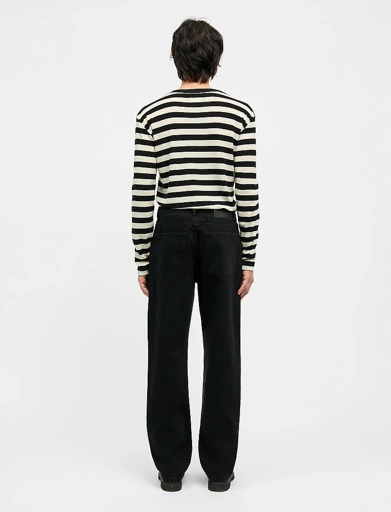 Mads Nørgaard - Fine Wool Tobias Knit - langærmede t-shirts - black/vanilla ice - 2