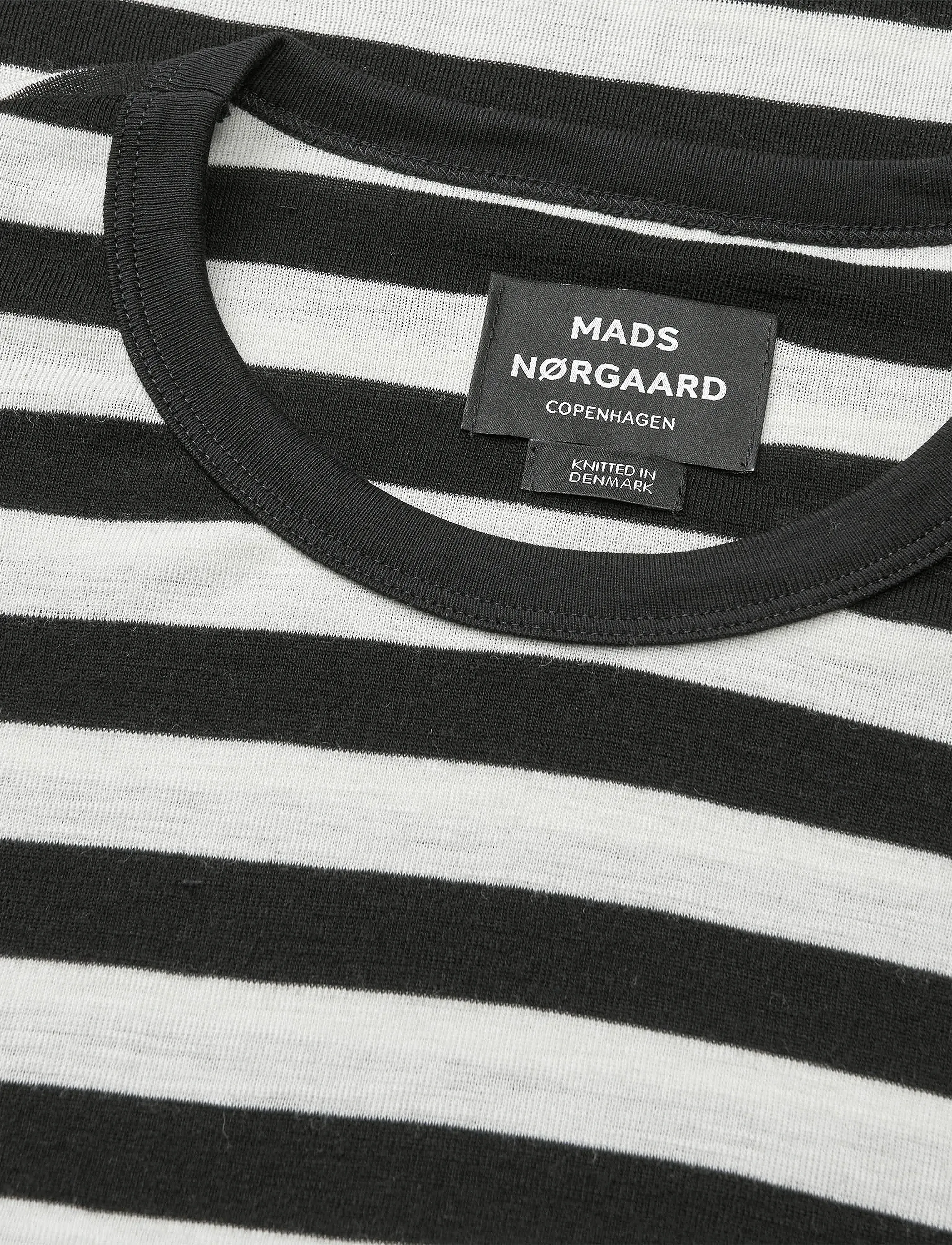 Mads Nørgaard - Fine Wool Tobias Knit - langärmelig - black/vanilla ice - 3