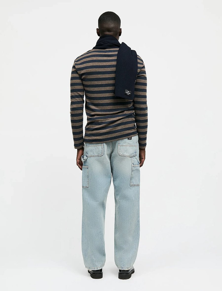 Mads Nørgaard - Fine Wool Tobias Knit - langärmelig - brown/navy - 2