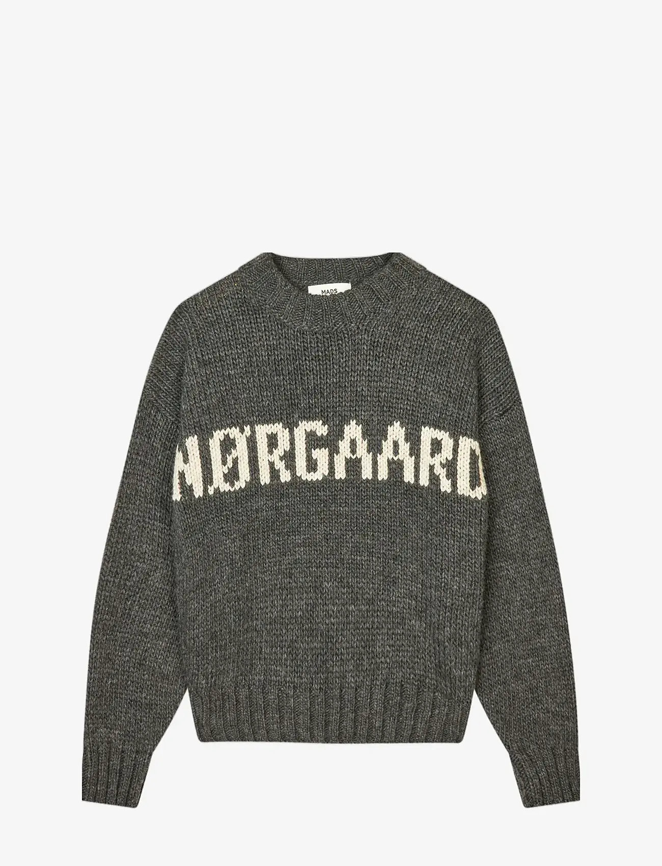 Mads Nørgaard - Crash Tilonina Sweater - jumpers - charcoal melange/nature melang - 0