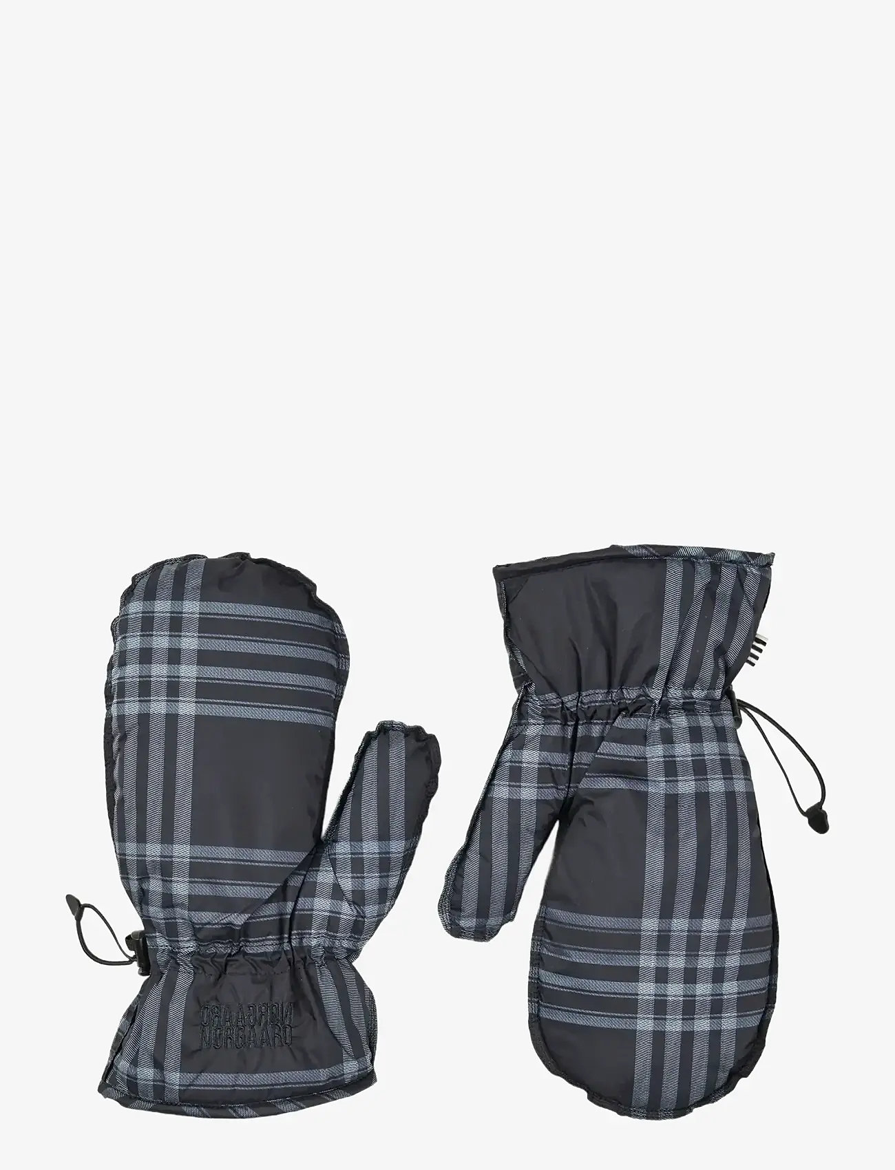 Mads Nørgaard - Light Ripstop Pillow AOP Glove - mittens - black/vanilla ice - 0